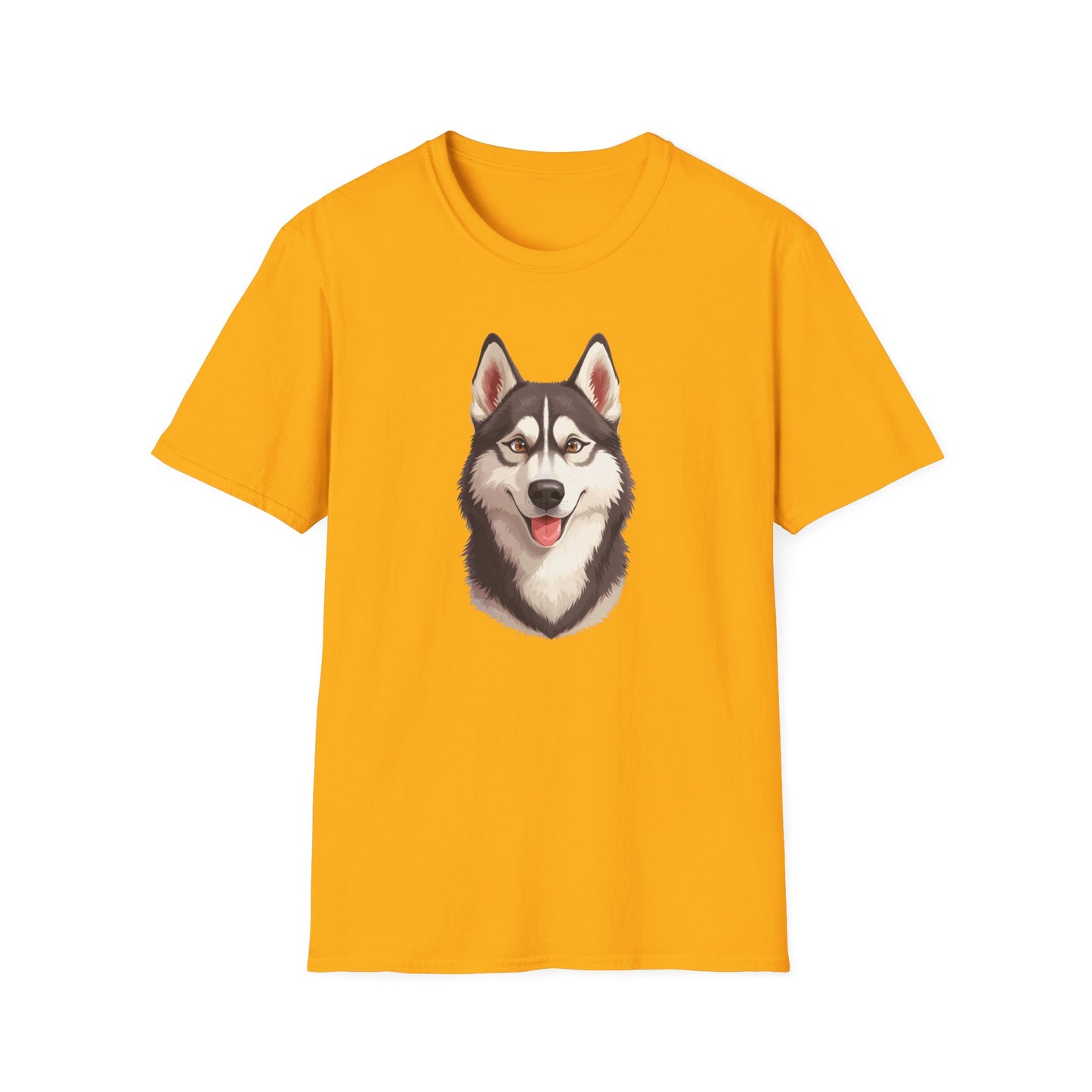 Siberian Husky Dog Portrait Shirt – Husky Dog Lover Gift, Cute Dog Mom Tee, Dog Dad Shirt, Pet Breed Apparel