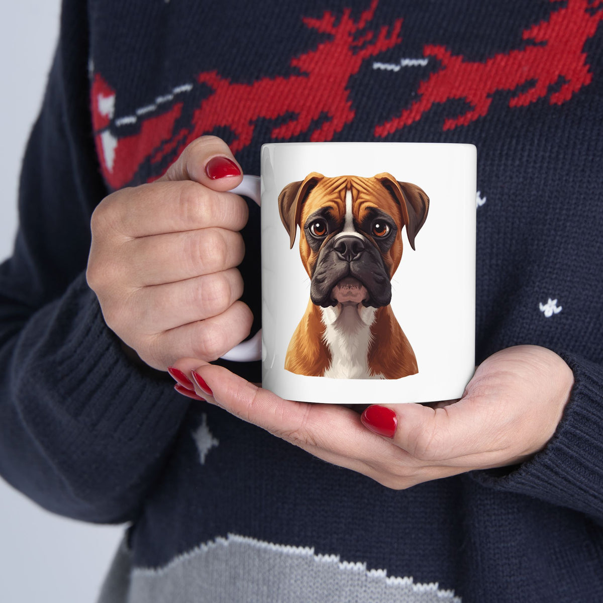 Boxer Dog Mug, Boxer Coffee Mug, Dog Lover Mug, Pet Parent Gift, Boxer Mom Dad Cup 11oz or 15oz, Dog Lover Gift