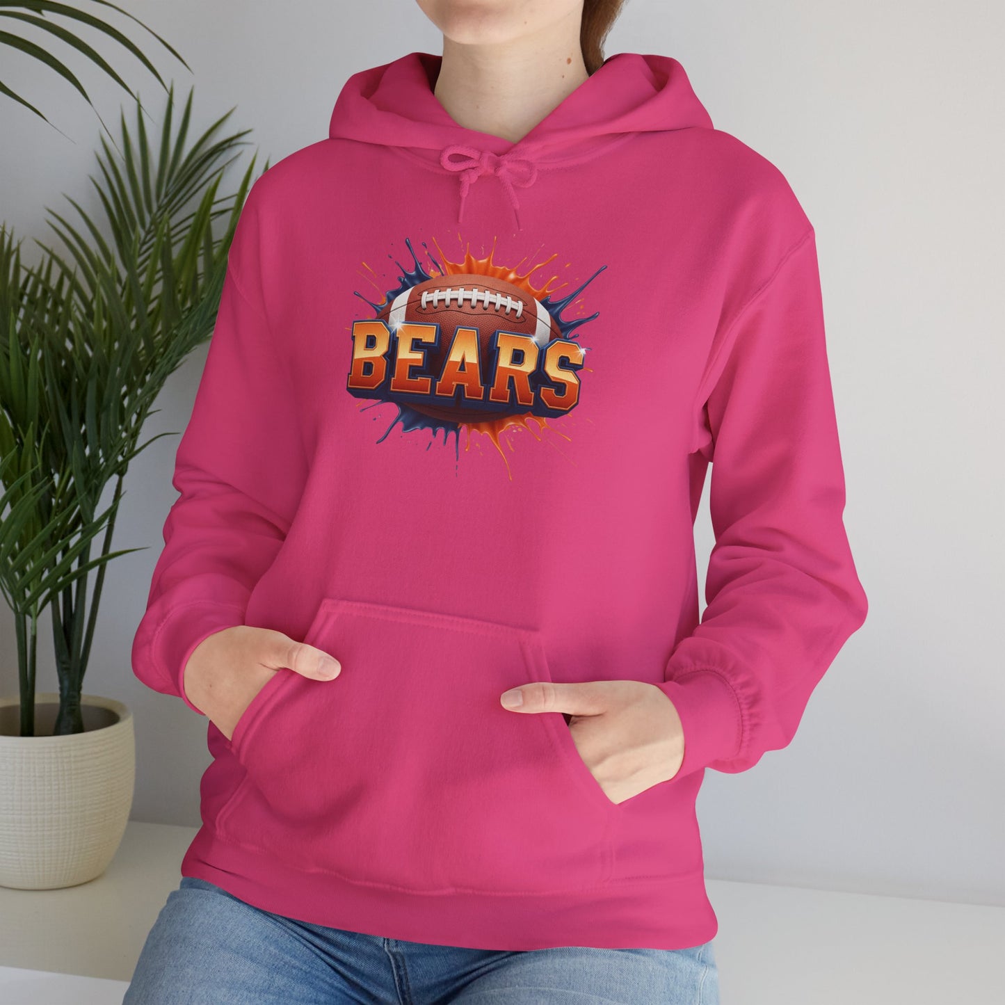 Chicago Football Hoodie, Chicago Team Hoodie, Football Gift for Chicago Fans, Game Day Sports Fan Apparel, Football Fan Gift