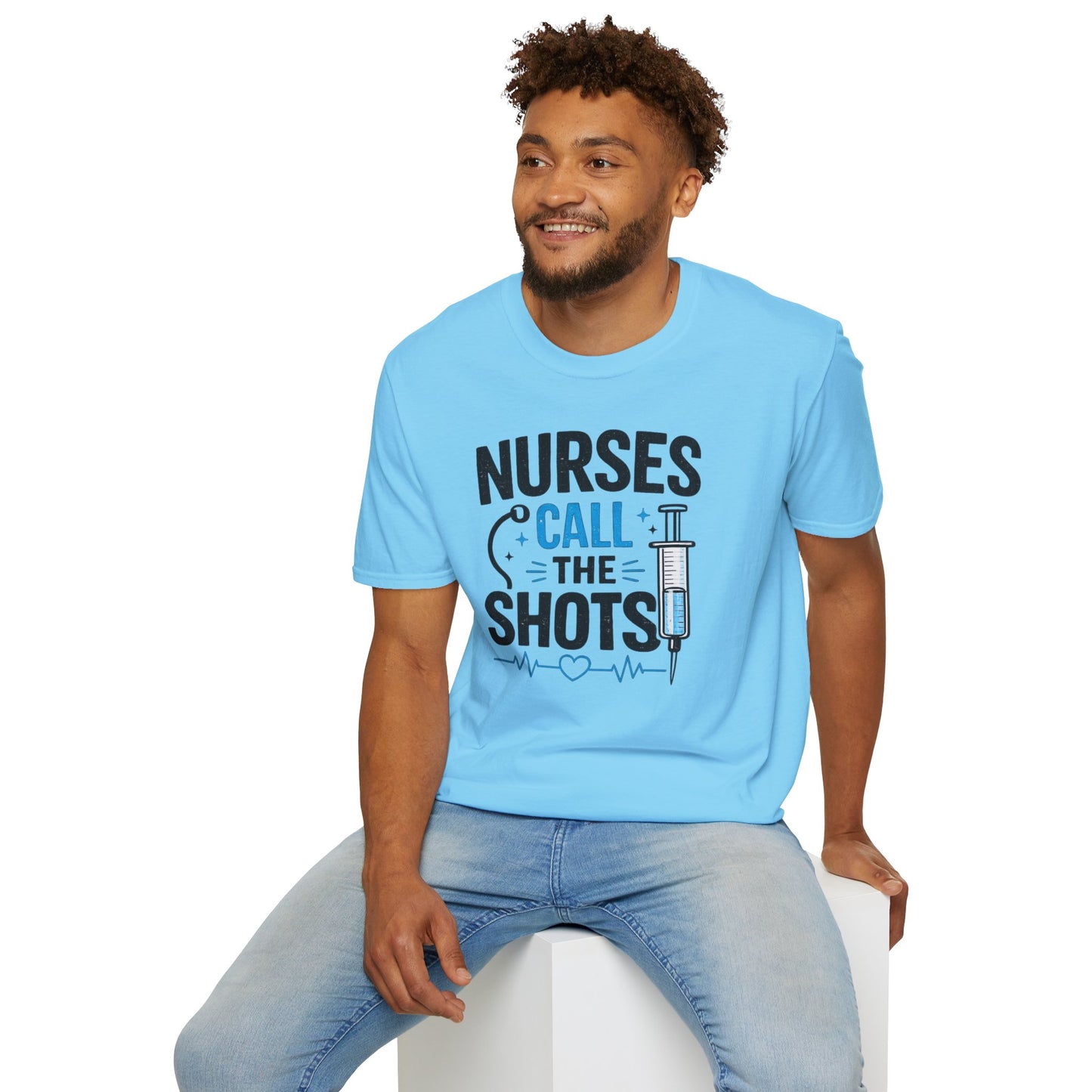 Nurses Call The Shots Shirt Funny Nurse Gift Medical Humor RN CNA Nursing Tee