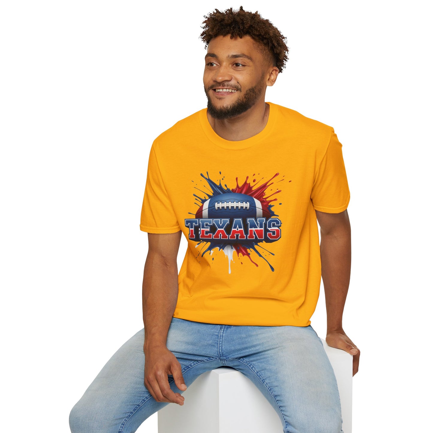 Houston Football Unisex T-Shirt, Houston Team Tee, Football Gift for Houston Fans, Game Day Shirt, Sports Fan Apparel, Football Tee