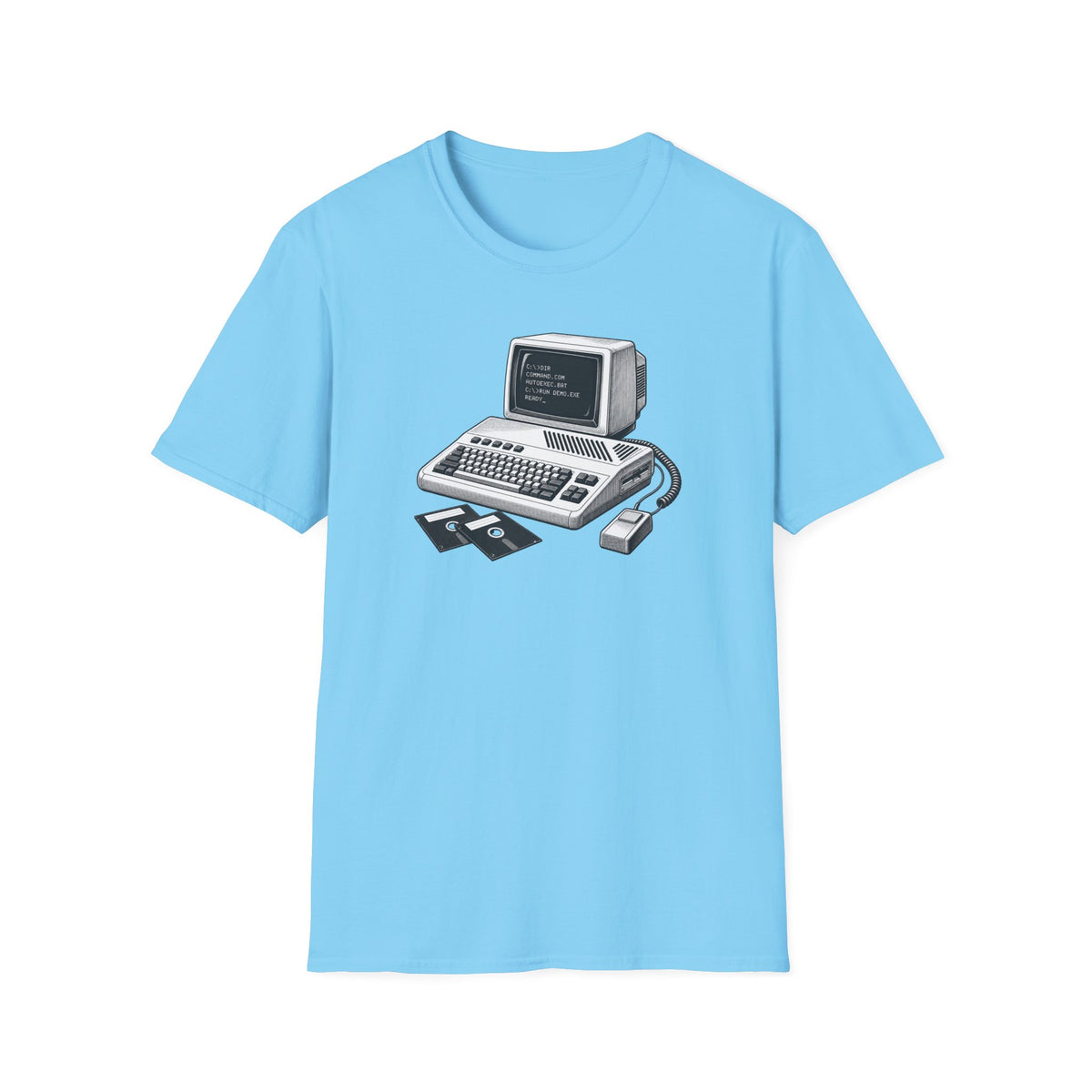 Vintage Computer T-Shirt, Retro Tech Shirt, Floppy Disk Tee, Programmer Gift, Computer Nerd Shirt