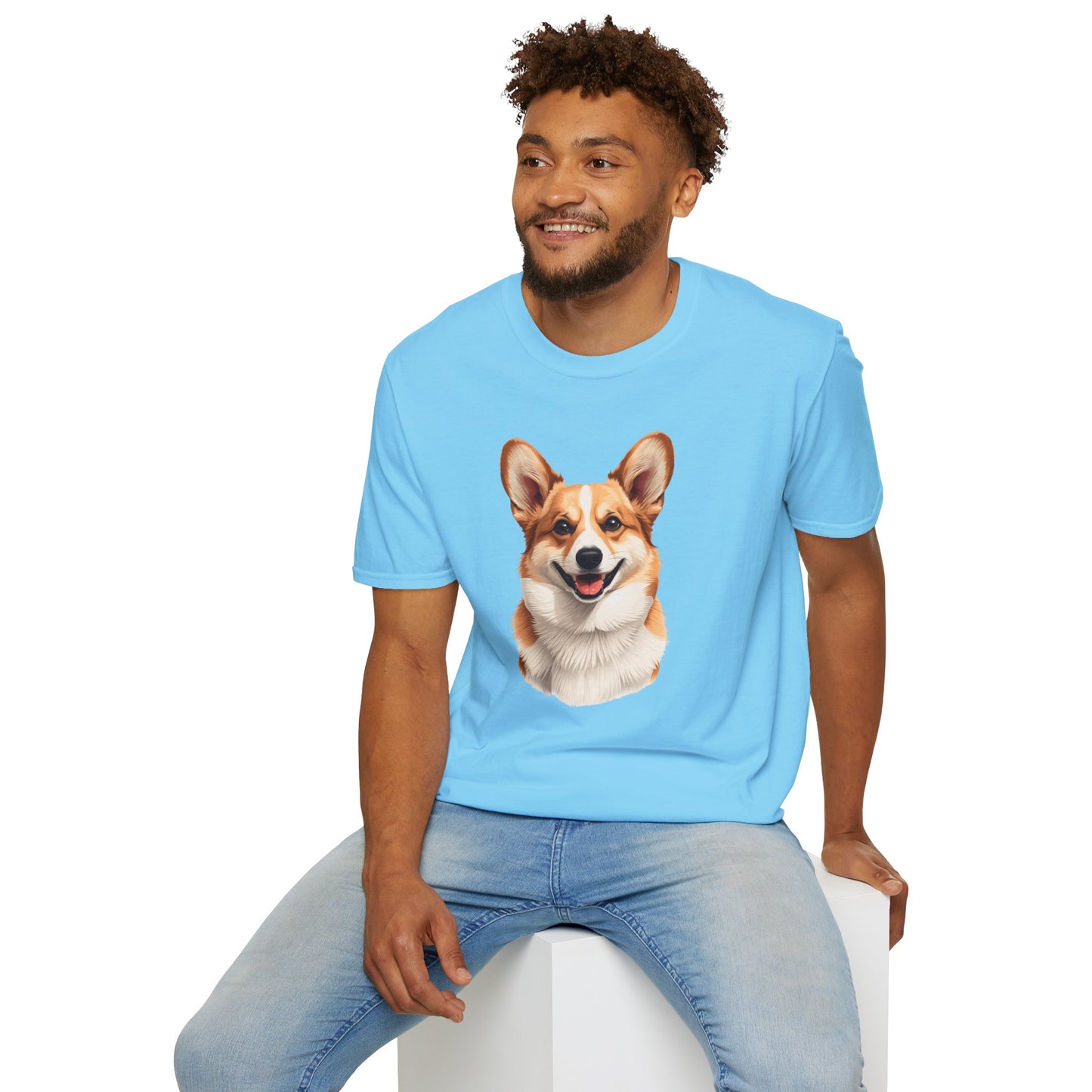 Corgi Dog Portrait Shirt – Corgi Dog Lover Gift, Cute Dog Mom Tee, Dog Dad Shirt, Pet Breed Apparel