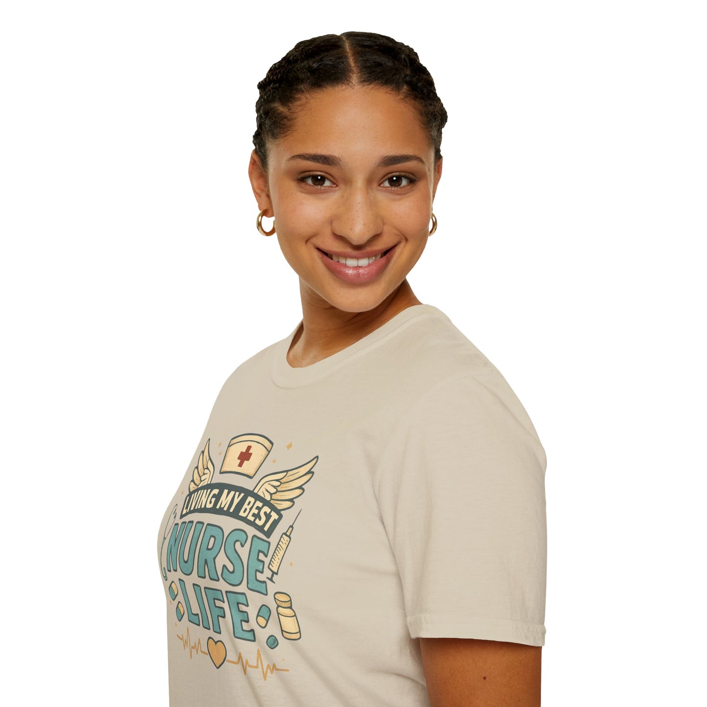 Living My Best Nurse Life Shirt – Cute Nurse Shirt for Women – RN Nurse Life Tee – Nurse Appreciation Gift, Medical Worker Shirt