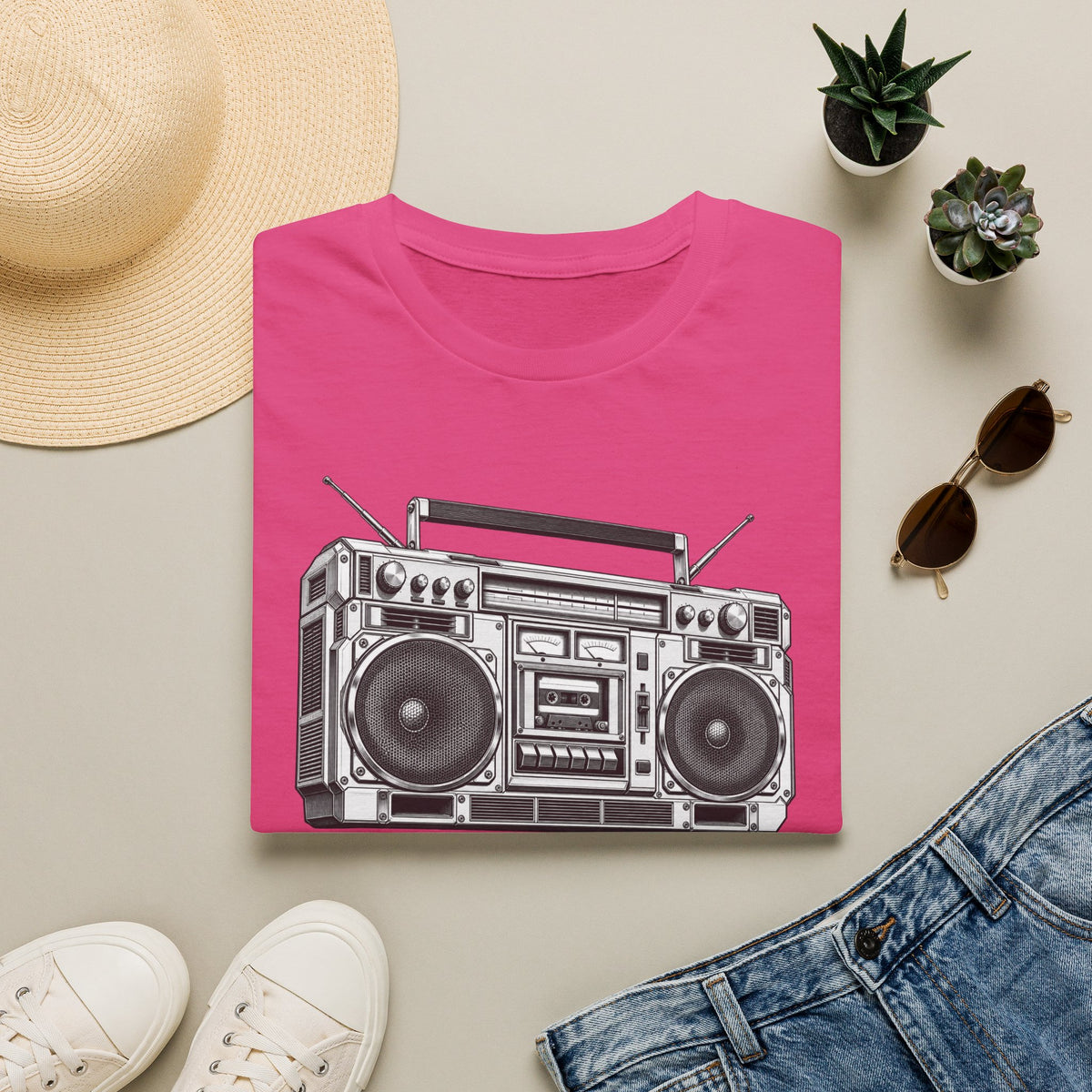 Boombox T-Shirt, Retro Music Shirt, Vintage Cassette Radio Tee, 80s 90s Nostalgia, Music Lover Gift
