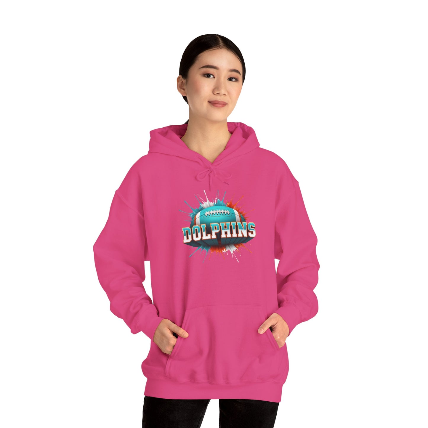 Miami Football Hoodie, Miami Team Hoodie, Football Gift for Miami Fans, Game Day Sports Fan Apparel, Football Fan Gift
