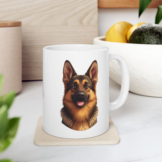 German Shepherd Coffee Mug, Dog Lover Mug, Pet Parent Gift, German Shepherd Mom Dad Cup 11oz or 15oz, Dog Lover Gift