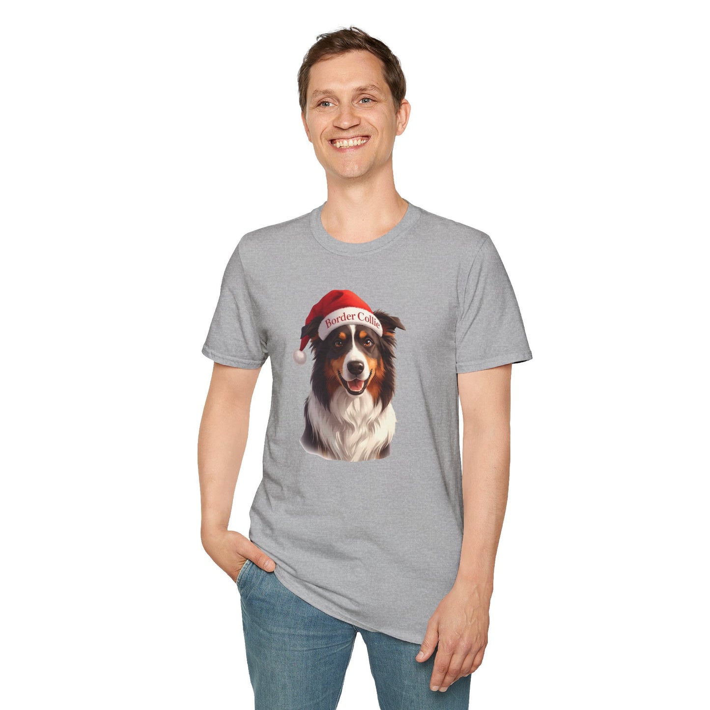 Border Collie Dog Portrait Shirt – Border Collie Dog Lover Gift, Cute Dog Mom Tee, Dog Dad Shirt, Pet Breed Apparel