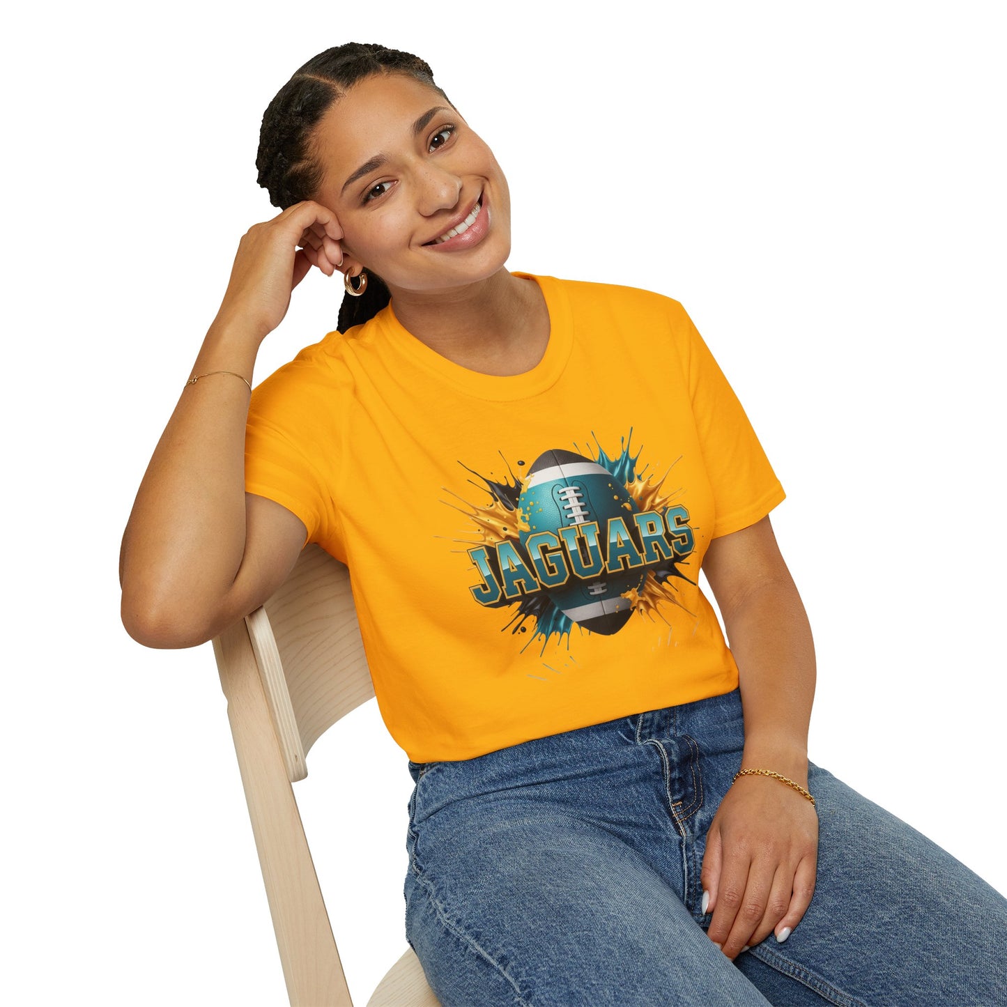 Jacksonville Football Unisex T-Shirt, Jacksonville Team Tee, Football Gift for Jacksonville Fans, Game Day Shirt Sports Fan Football Apparel