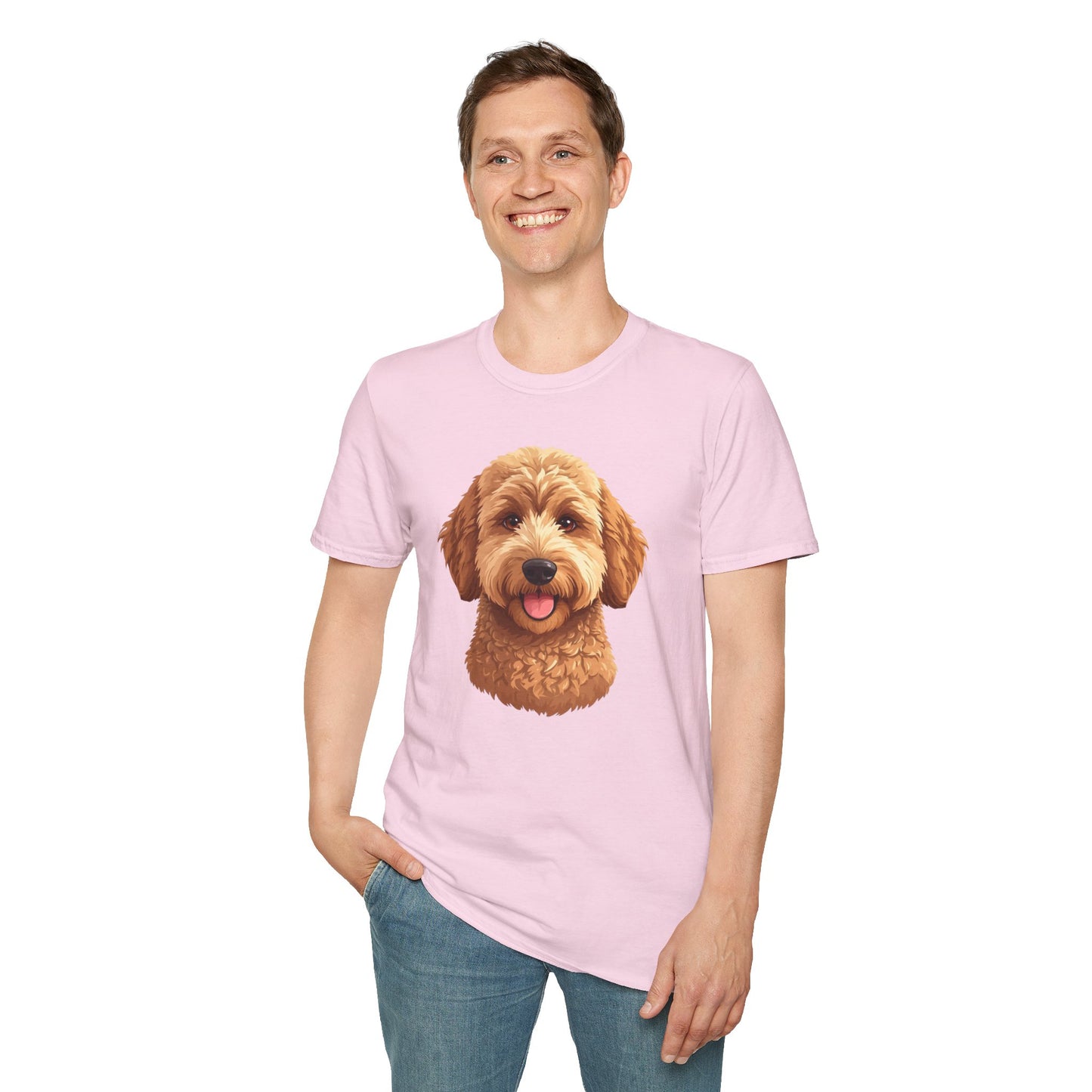 Goldendoodle Dog Portrait Shirt – Goldendoodle Dog Lover Gift, Cute Dog Mom Tee, Dog Dad Shirt, Pet Breed Apparel