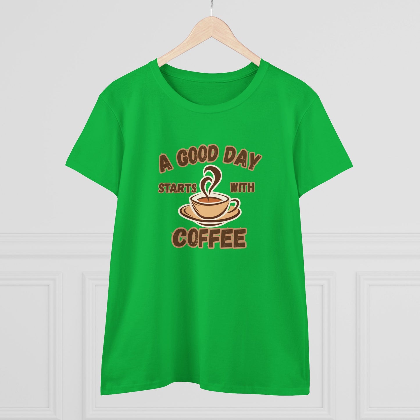 A Good Day Starts with Coffee Shirt, Funny Coffee Shirt, Mother's Day Gift, Coffee Lover Gift, Mom Gift, Coffee Drinker Gift, Mother Gift