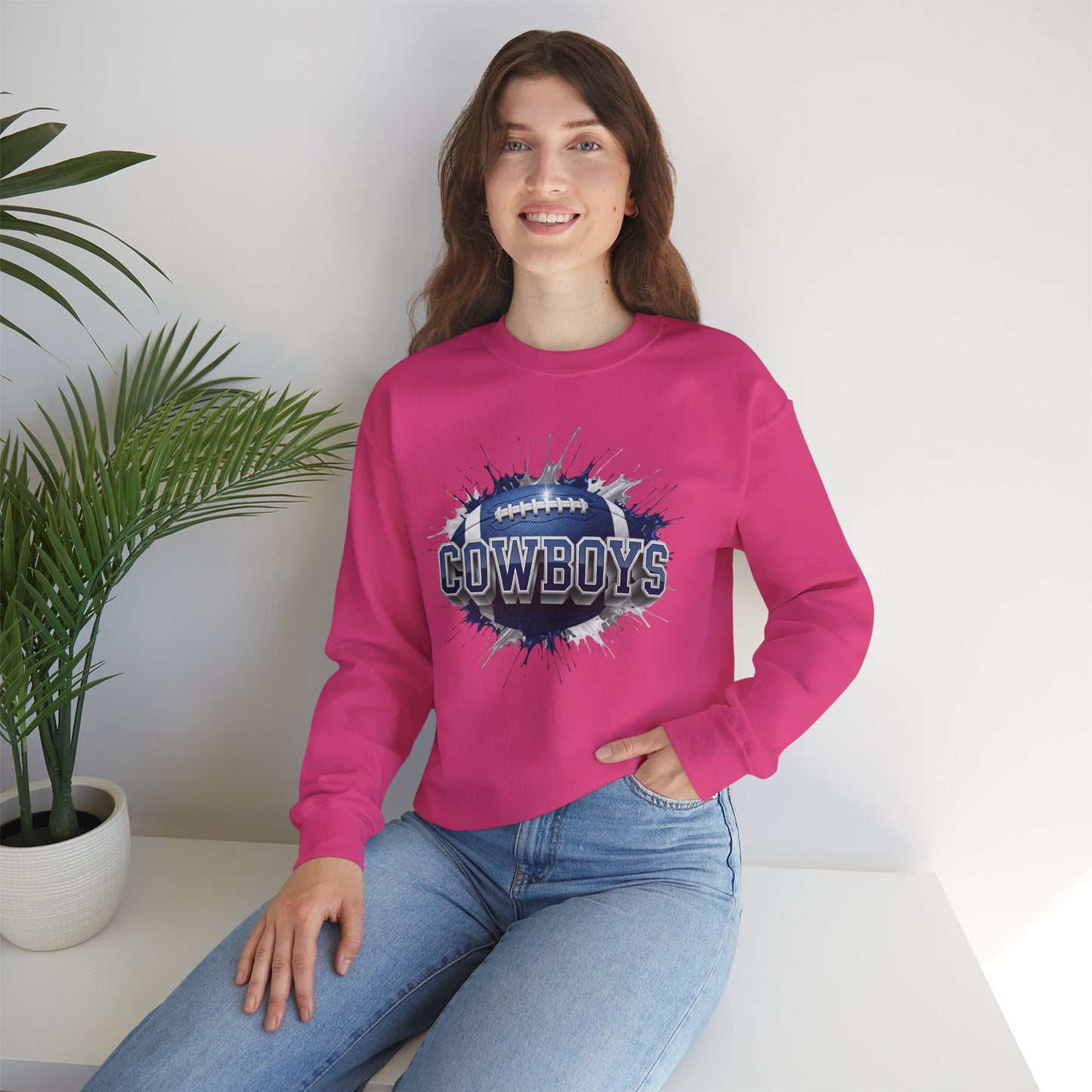 Dallas Football Sweatshirt, Dallas Team Sweatshirt, Football Gift for Dallas Fans, Game Day Sports Fan Football Apparel