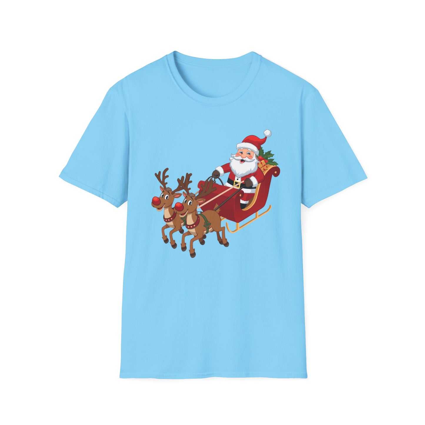 Santa flying Sleigh Shirt, Family Christmas Shirts, Christmas T Shirt, Holiday Shirt, Cute Xmas Shirt for the family, Holiday Gift