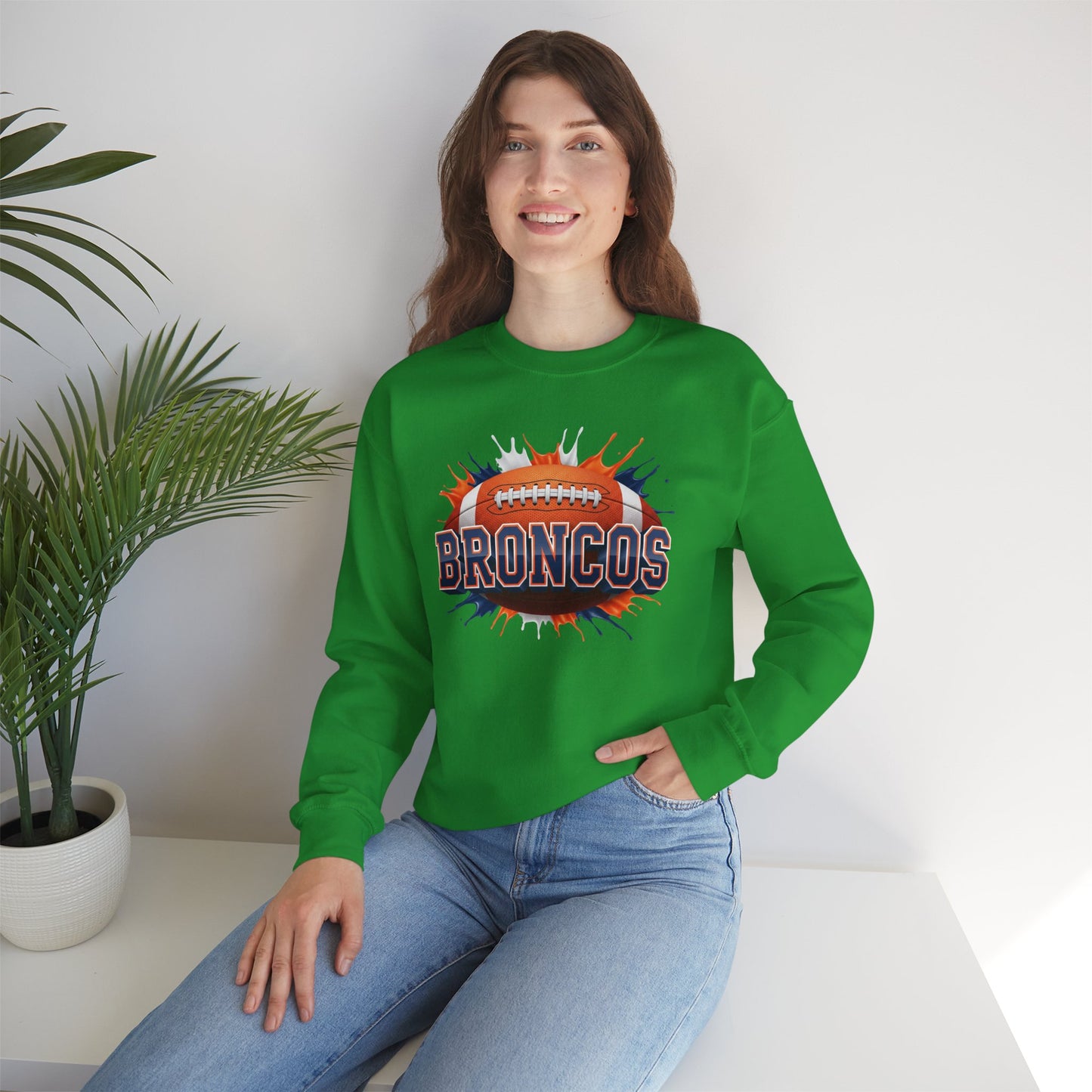 Denver Football Sweatshirt, Denver Team Sweatshirt, Football Gift for Denver Fans, Game Day Sports Fan Football Apparel
