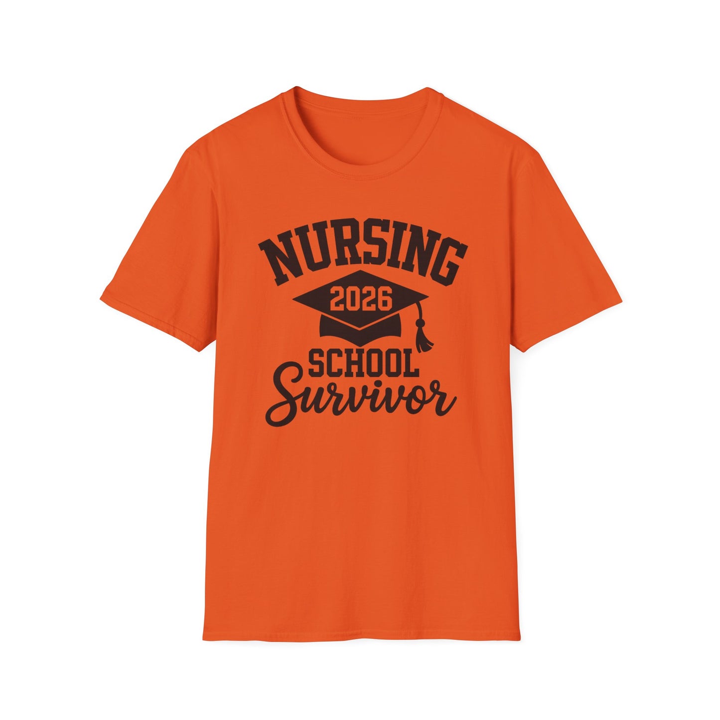 Nursing 2026 School Survivor T-Shirt, Nurse Graduation Shirt, RN Student Gift, Nursing School Grad Tee