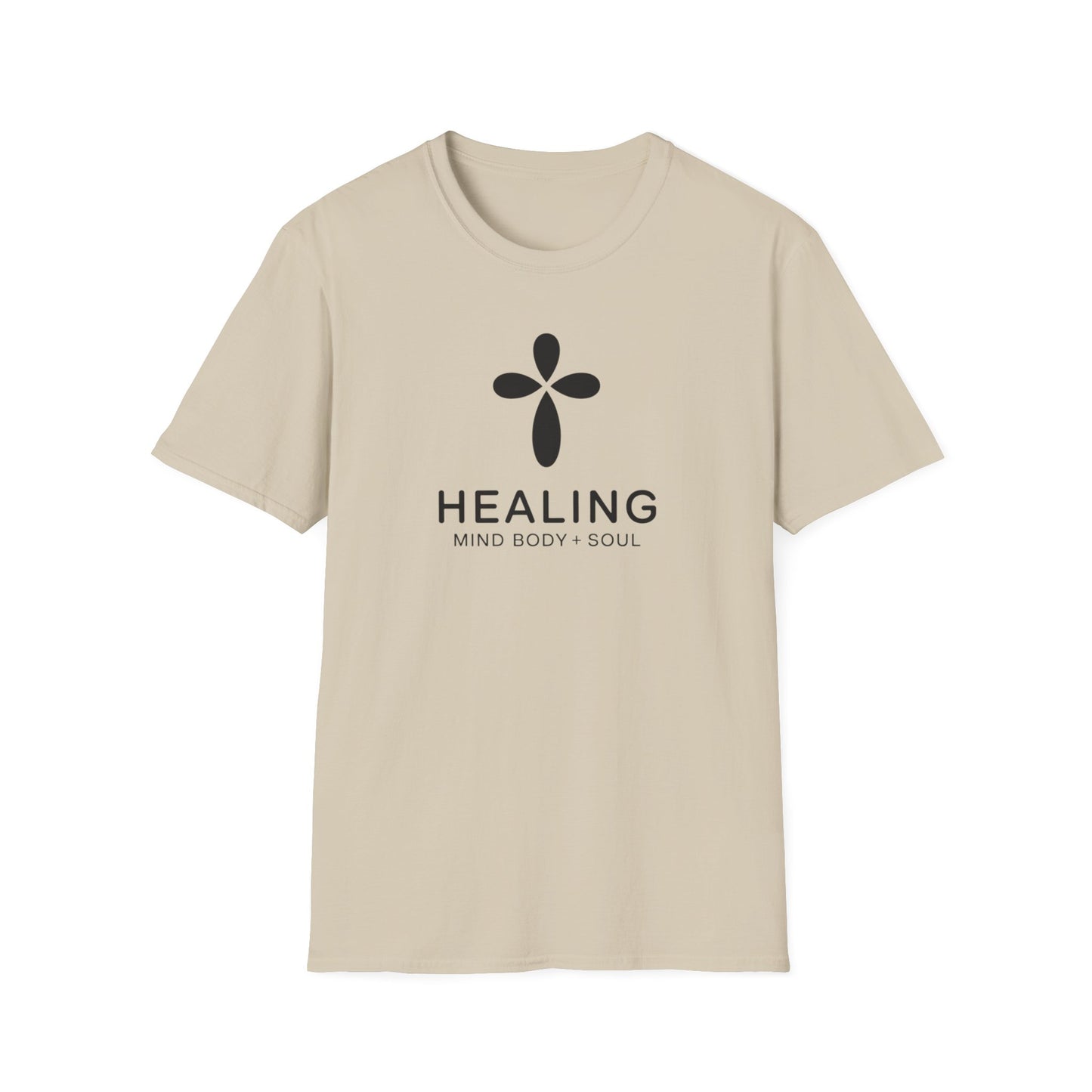 Healing Mind Body Soul T-Shirt – Minimalist Spiritual Wellness Tee, Inspirational Healing Shirt