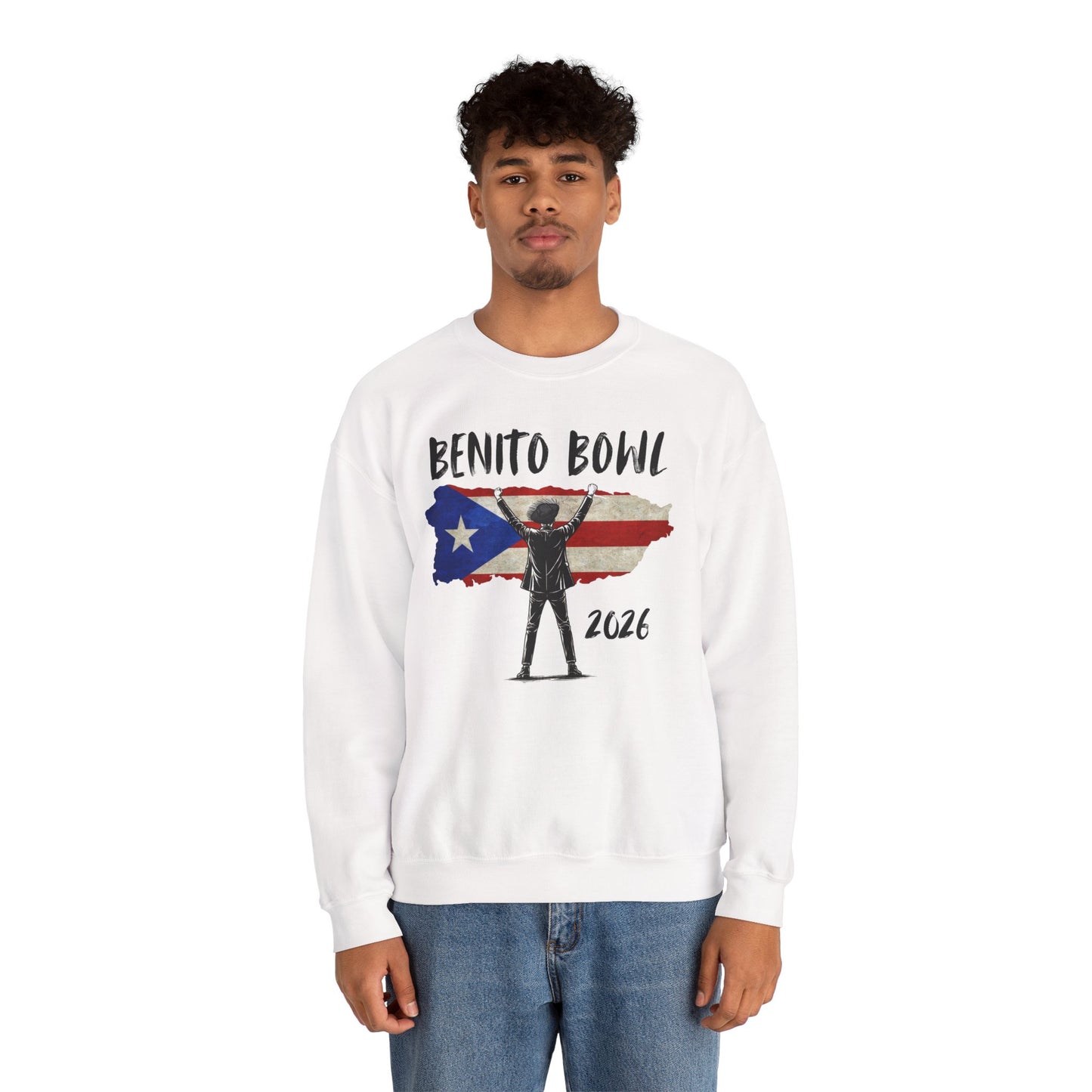 Benito Bowl 2026 PR Flag Sweatshirt, Benito Bowl, Football Fan Gift, Puerto Rico Boricua Heritage Culture Pride sweatshirt