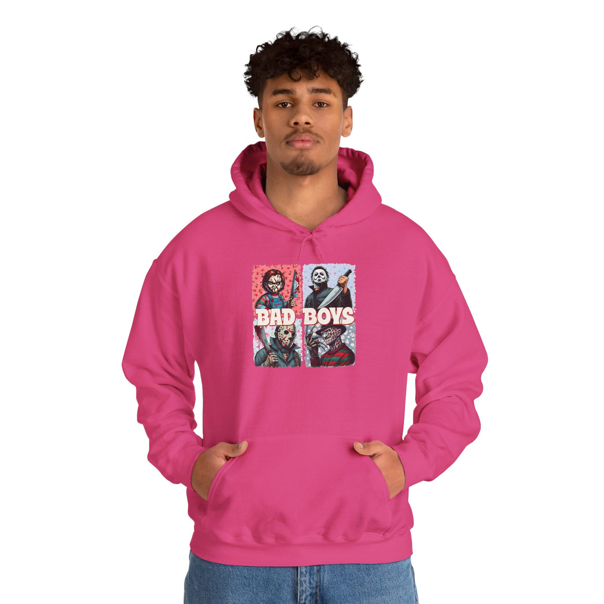 Horror Movie Villains Halloween Bad Boys Unisex Hoodie, Scary Movie Pullover, Horror Movie Sweatshirt, Halloween Costume Hoodie