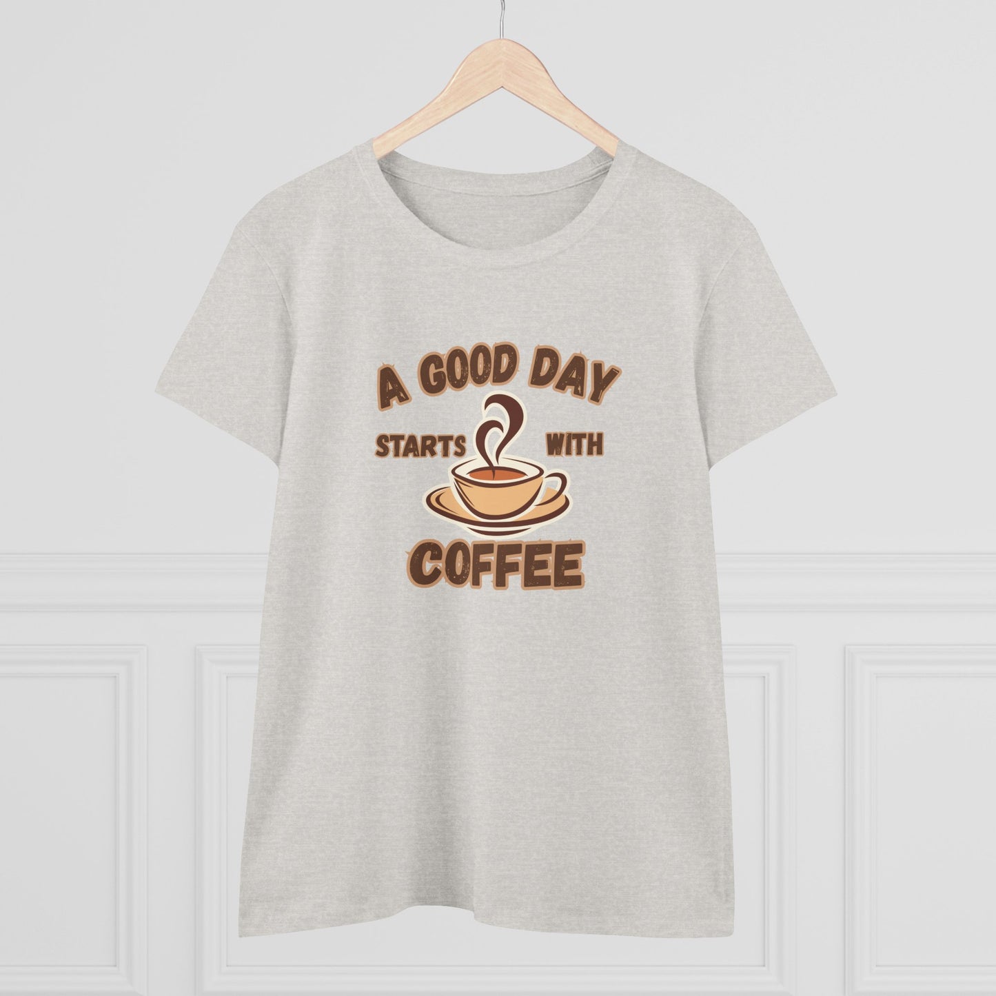 A Good Day Starts with Coffee Shirt, Funny Coffee Shirt, Mother's Day Gift, Coffee Lover Gift, Mom Gift, Coffee Drinker Gift, Mother Gift