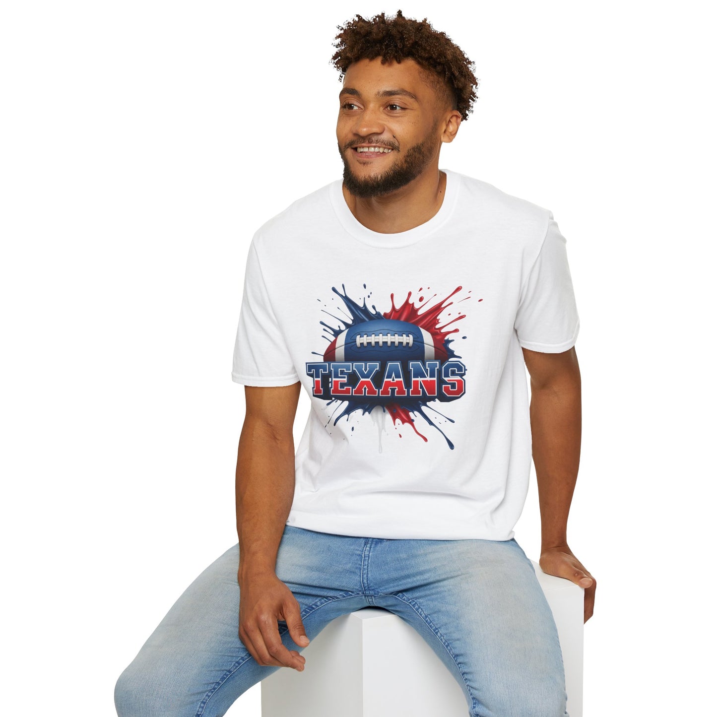 Houston Football Unisex T-Shirt, Houston Team Tee, Football Gift for Houston Fans, Game Day Shirt, Sports Fan Apparel, Football Tee