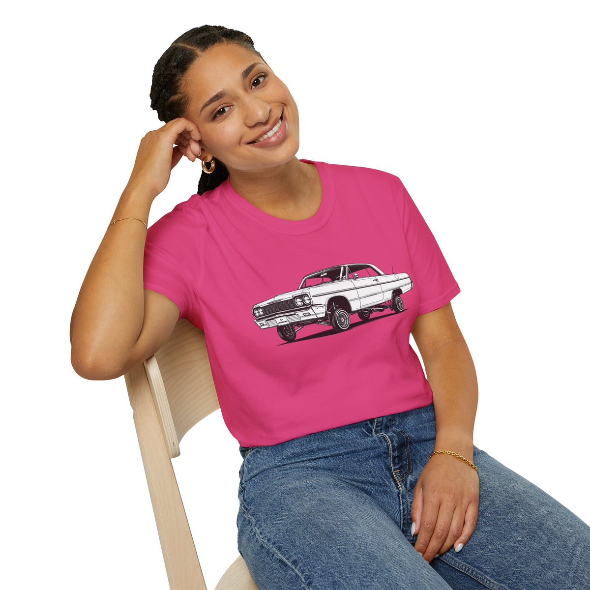 Classic Lowrider Shirt, Vintage Car T-Shirt, Custom Car Tee, Car Enthusiast Gift, Old School Ride Shirt