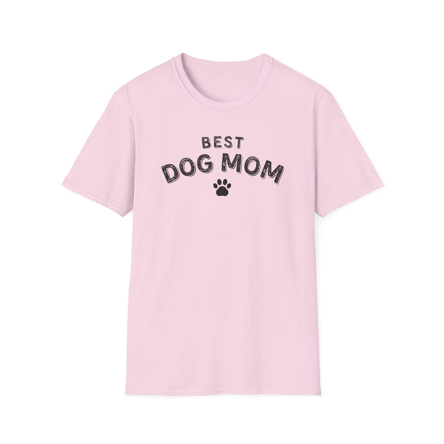 Best Dog Mom T-Shirt – Cute Dog Lover Shirt with Paw Print, Funny Pet Mom Gift Tee