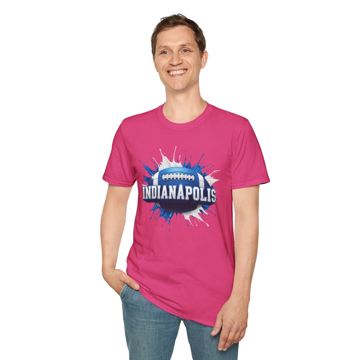 Indianapolis Football Unisex T-Shirt, Indianapolis Team Tee, Football Gift for Indianapolis Fans, Game Day Shirt, Sports Fan Apparel Tee