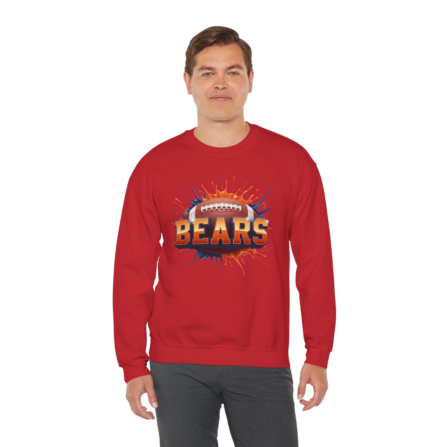 Chicago Football Sweatshirt, Chicago Team Sweatshirt, Football Gift for Chicago Fans, Game Day Sports Fan Football Apparel