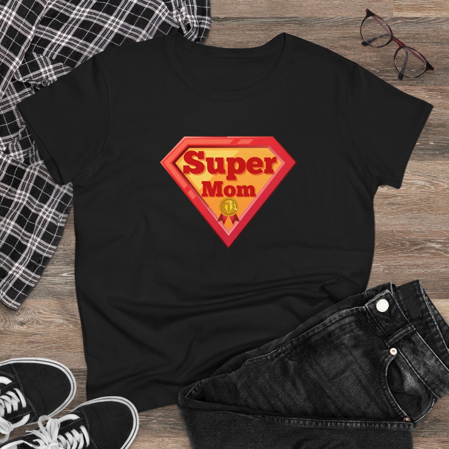 Supermom T-Shirt, Gift for Mom, Cute Summer Top, Mother's Day Gift, Family Gatherings, Casual Wear, Mom's Birthday, Supermom