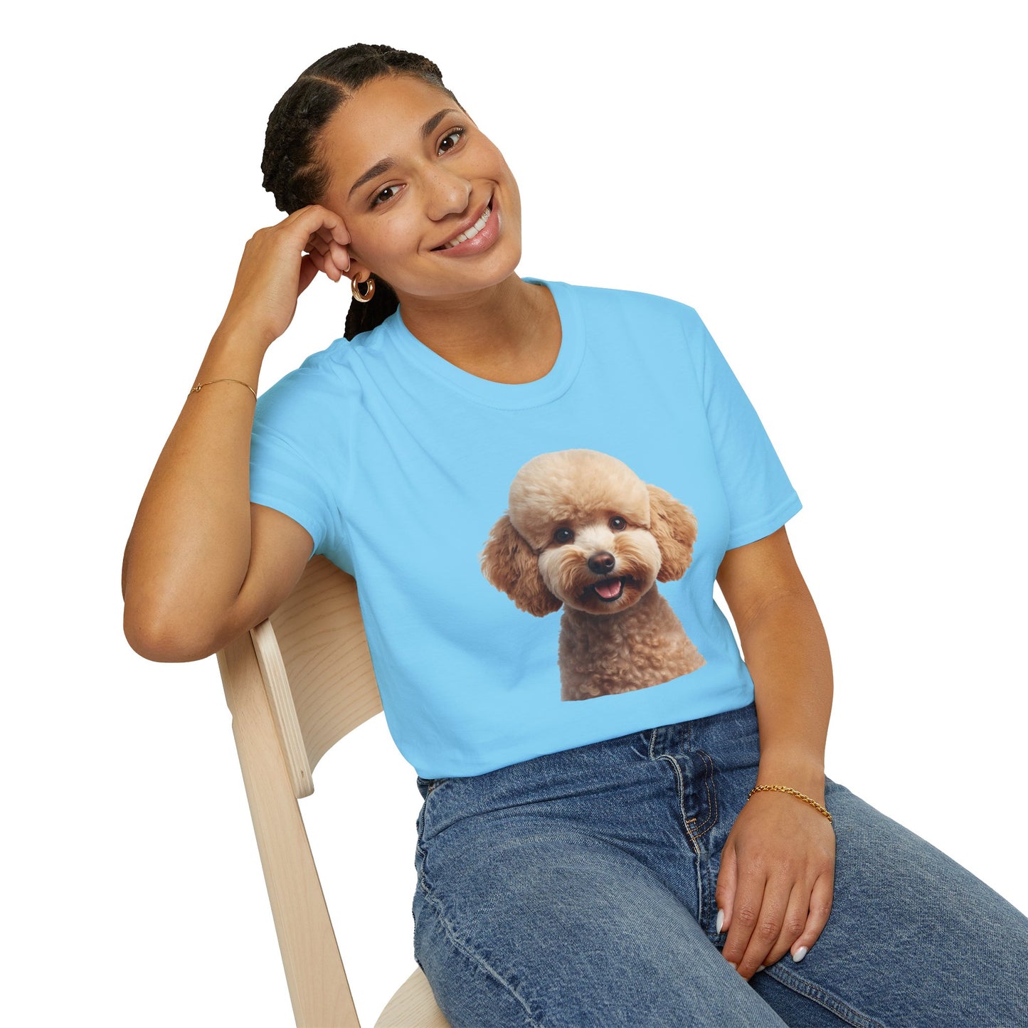 Poodle Dog Portrait Shirt – Poodle Dog Lover Gift, Cute Dog Mom Tee, Dog Dad Shirt, Pet Breed Apparel