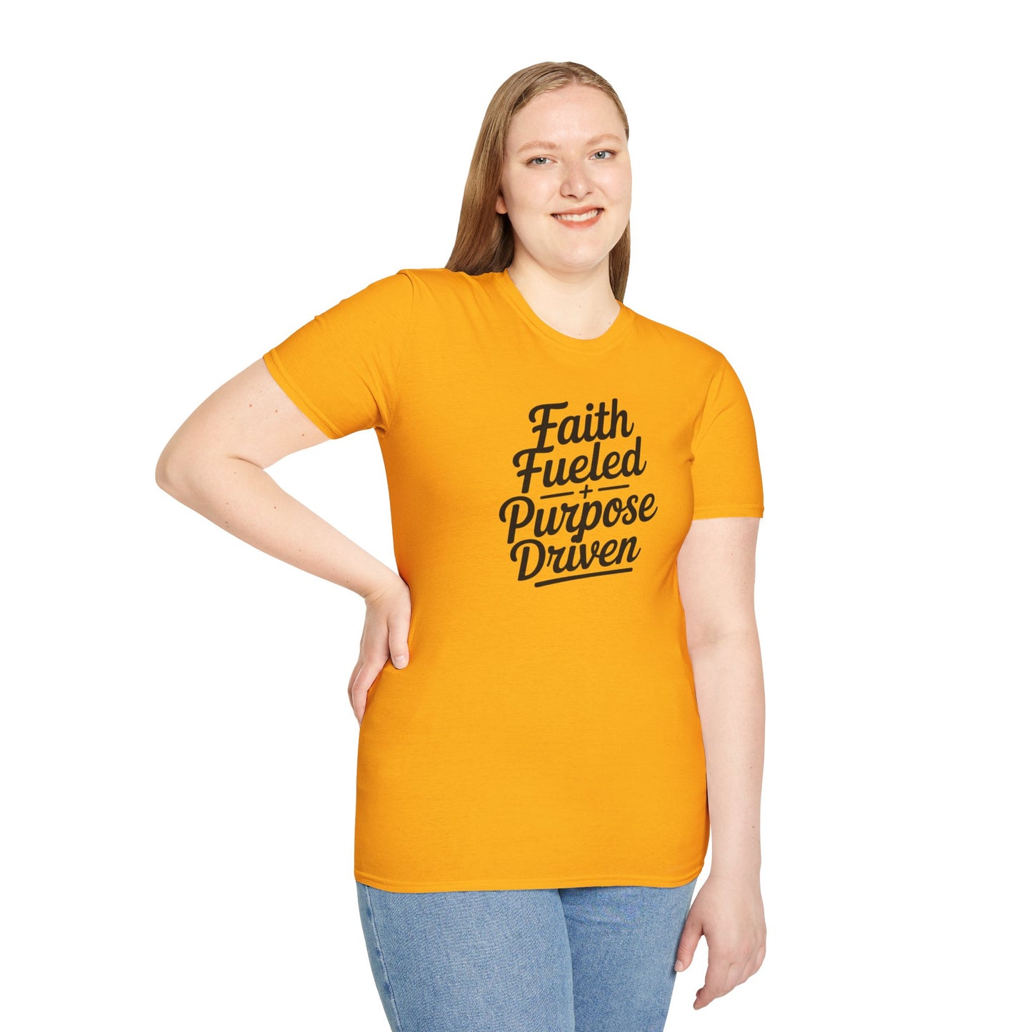 Faith Fueled Purpose Driven T-Shirt – Inspirational Christian Shirt, Motivational Faith Tee for Women & Men