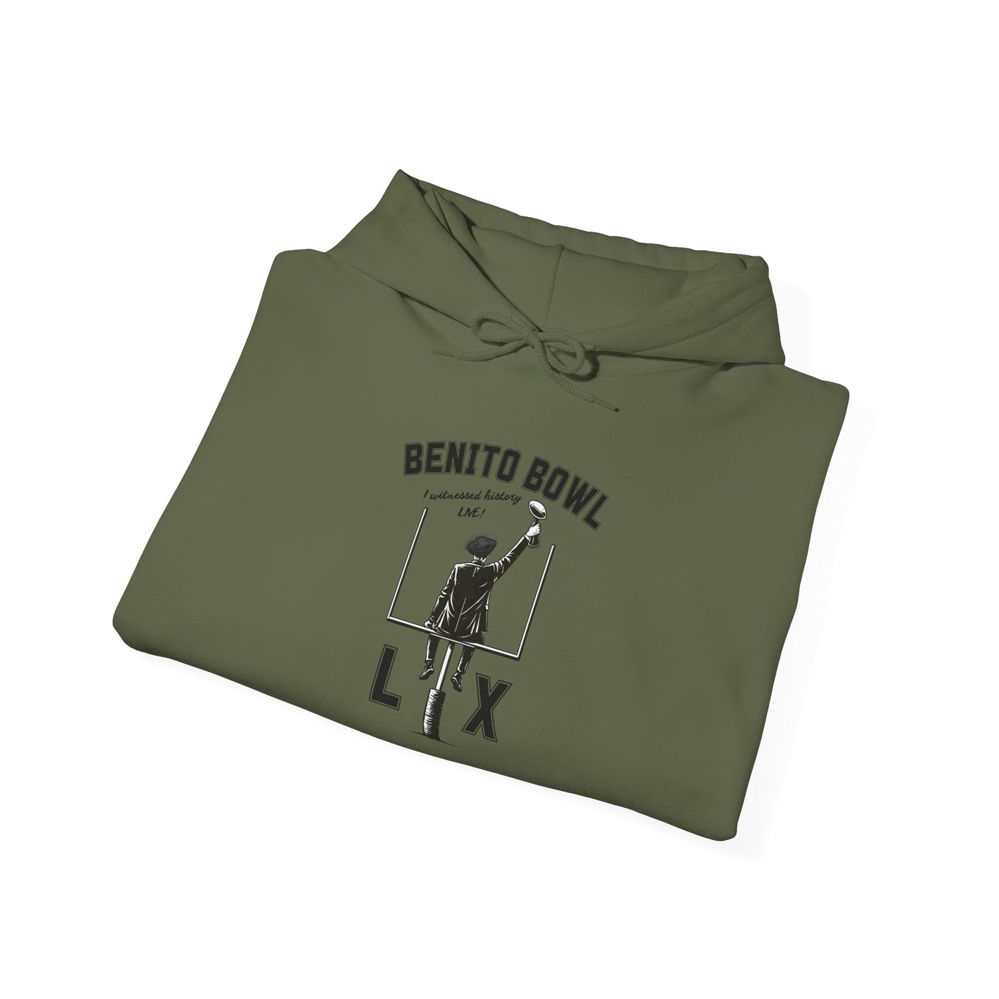 Benito Bowl LX Witnessed History Live Halftime Hoodie, Football Fan Gift, Benito Hoodie, Puerto Rico Boricua Heritage