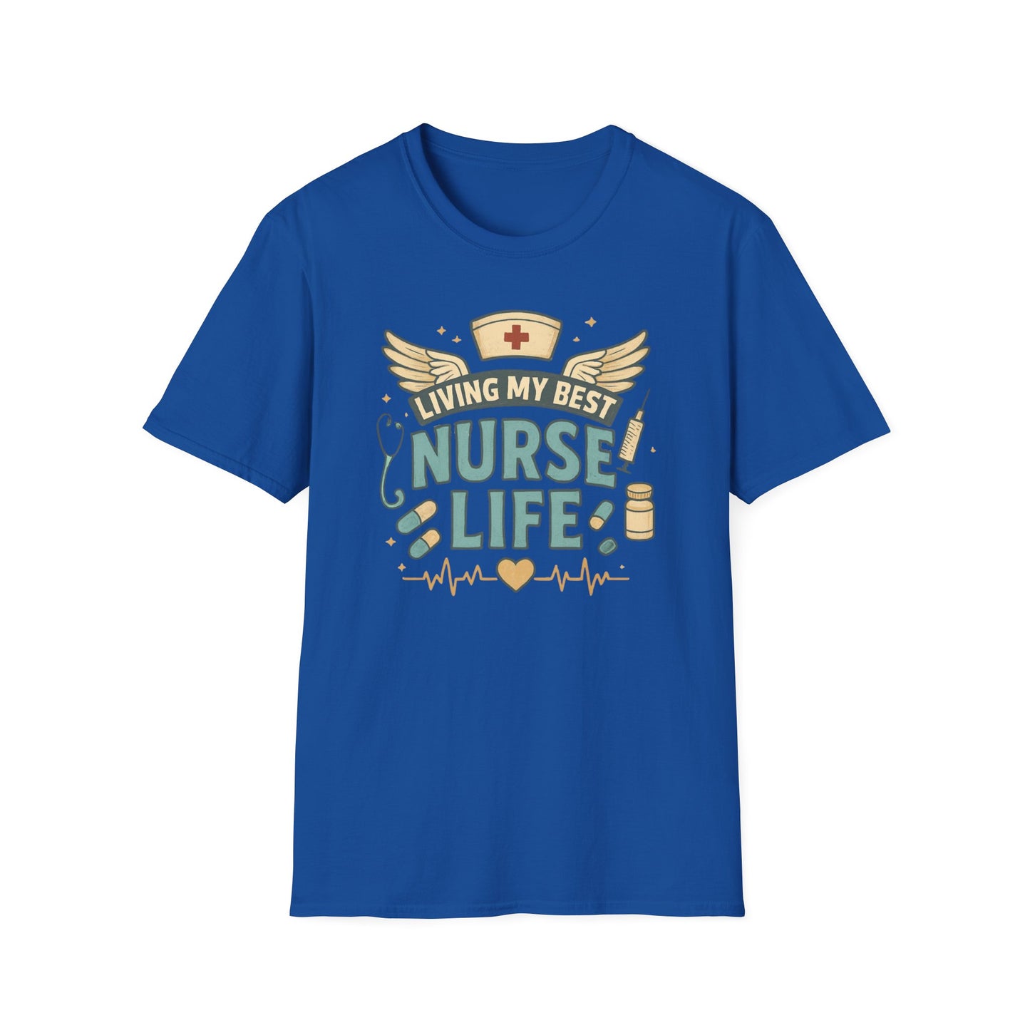 Living My Best Nurse Life Shirt – Cute Nurse Shirt for Women – RN Nurse Life Tee – Nurse Appreciation Gift, Medical Worker Shirt