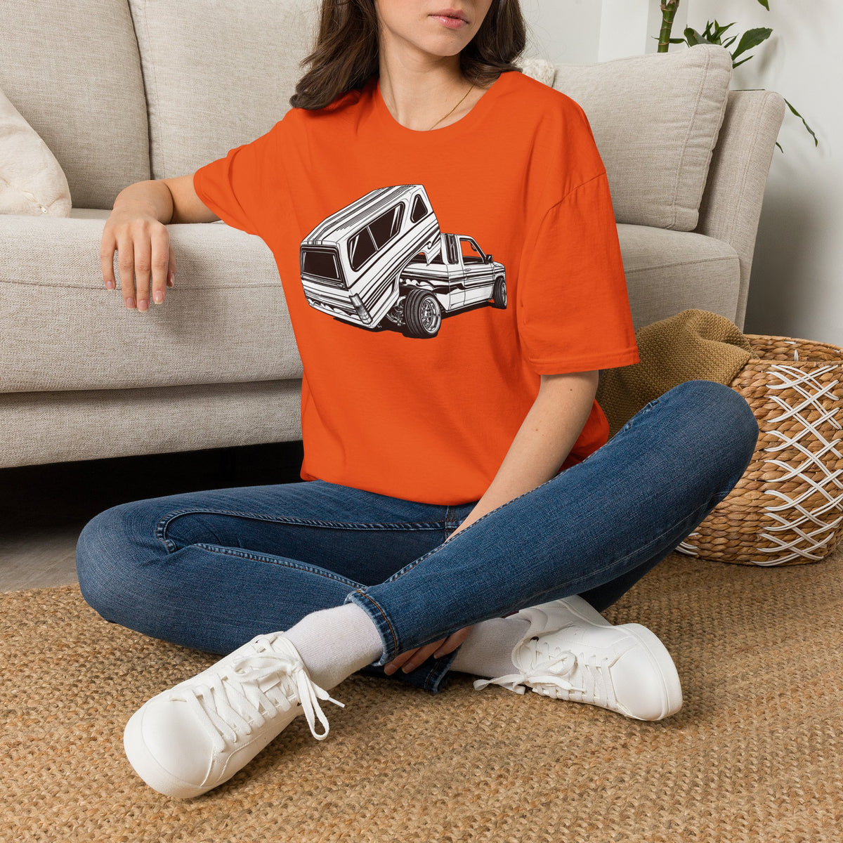 Mini Truck Lowrider Shirt, Lowrider Bed Dancer Truck T-Shirt, Custom Lowered Truck Tee, Car Enthusiast Gift