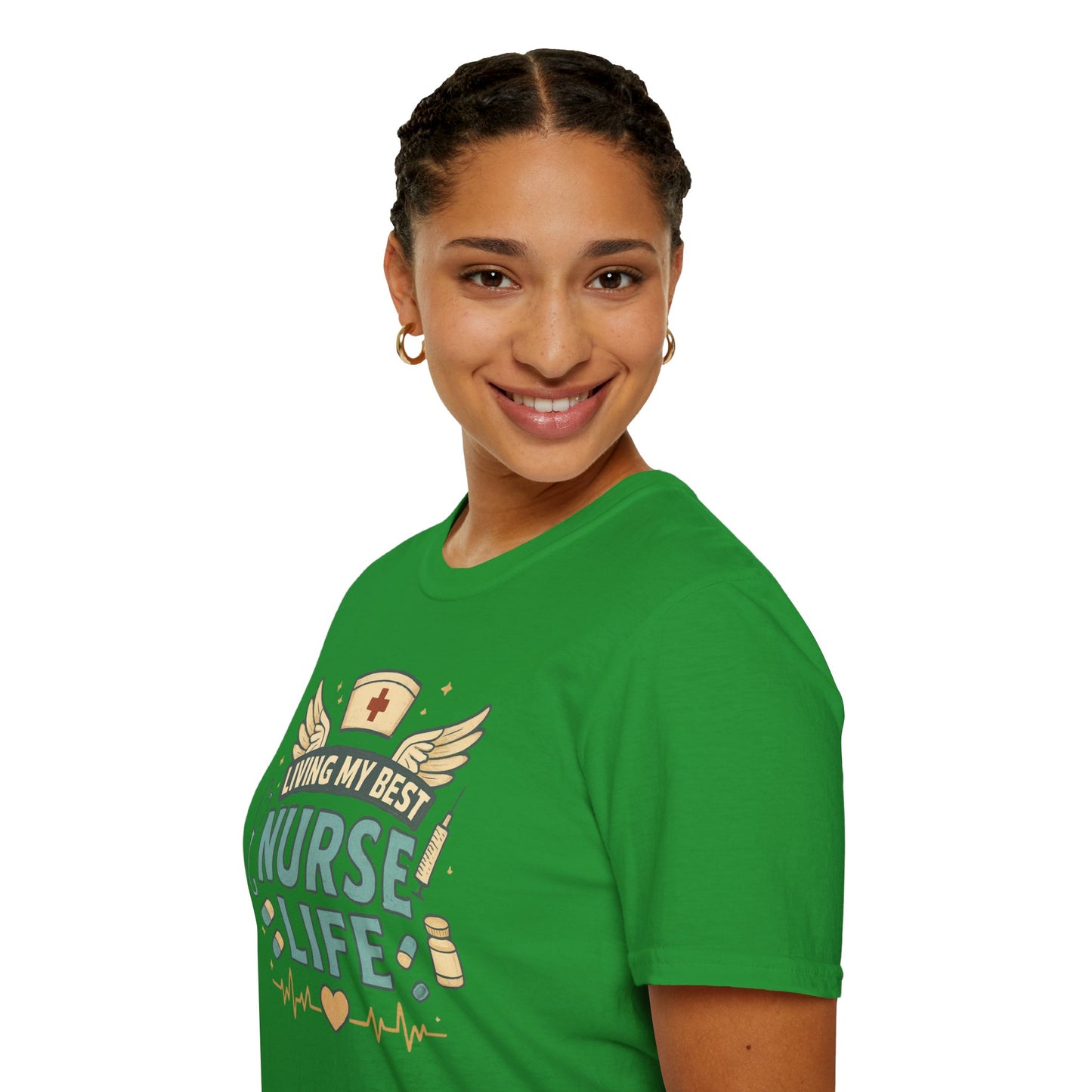 Living My Best Nurse Life Shirt – Cute Nurse Shirt for Women – RN Nurse Life Tee – Nurse Appreciation Gift, Medical Worker Shirt