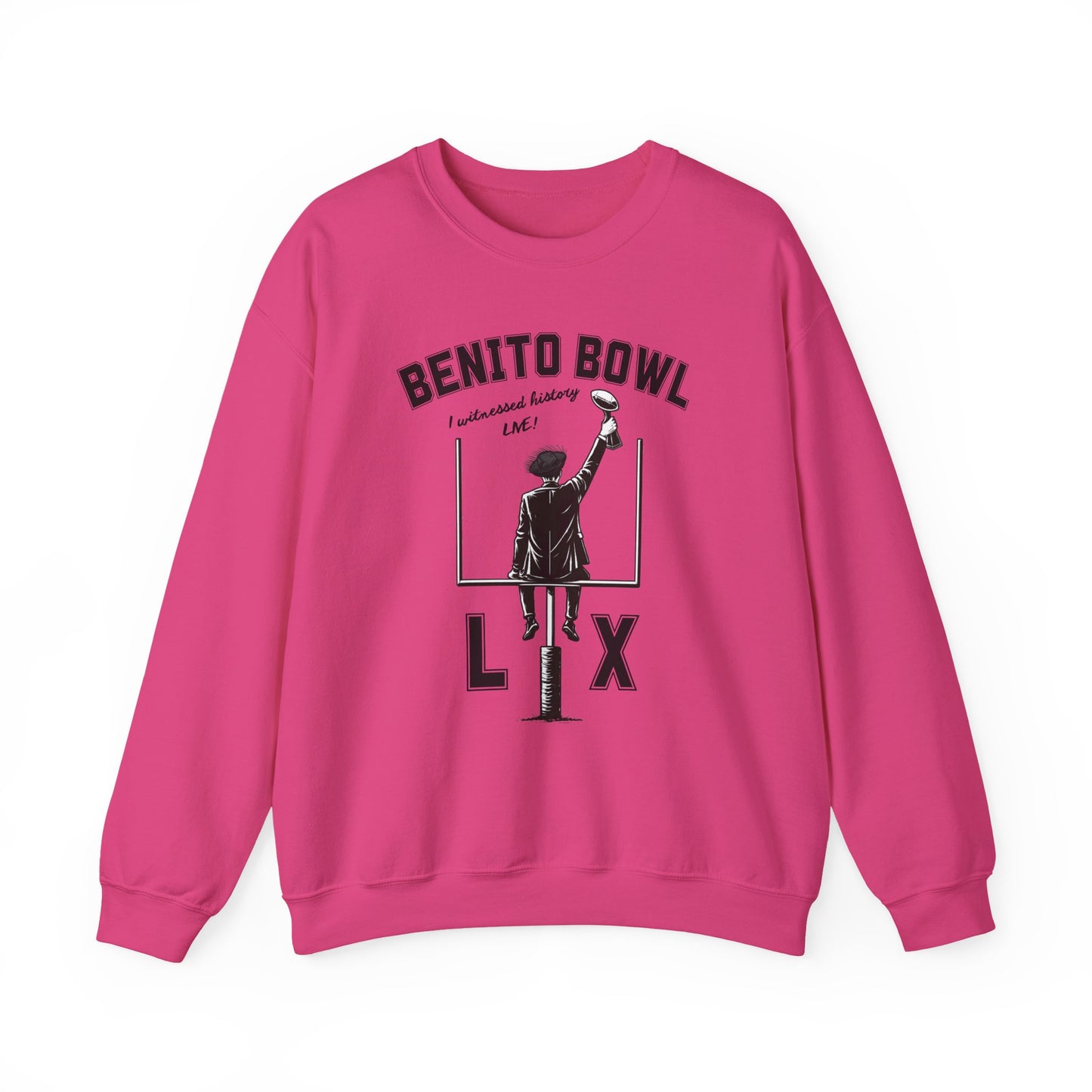 Benito Bowl LX Witnessed History Live Halftime Sweatshirt, Football Fan Gift, Benito Sweatshirt, Puerto Rico Boricua Heritage