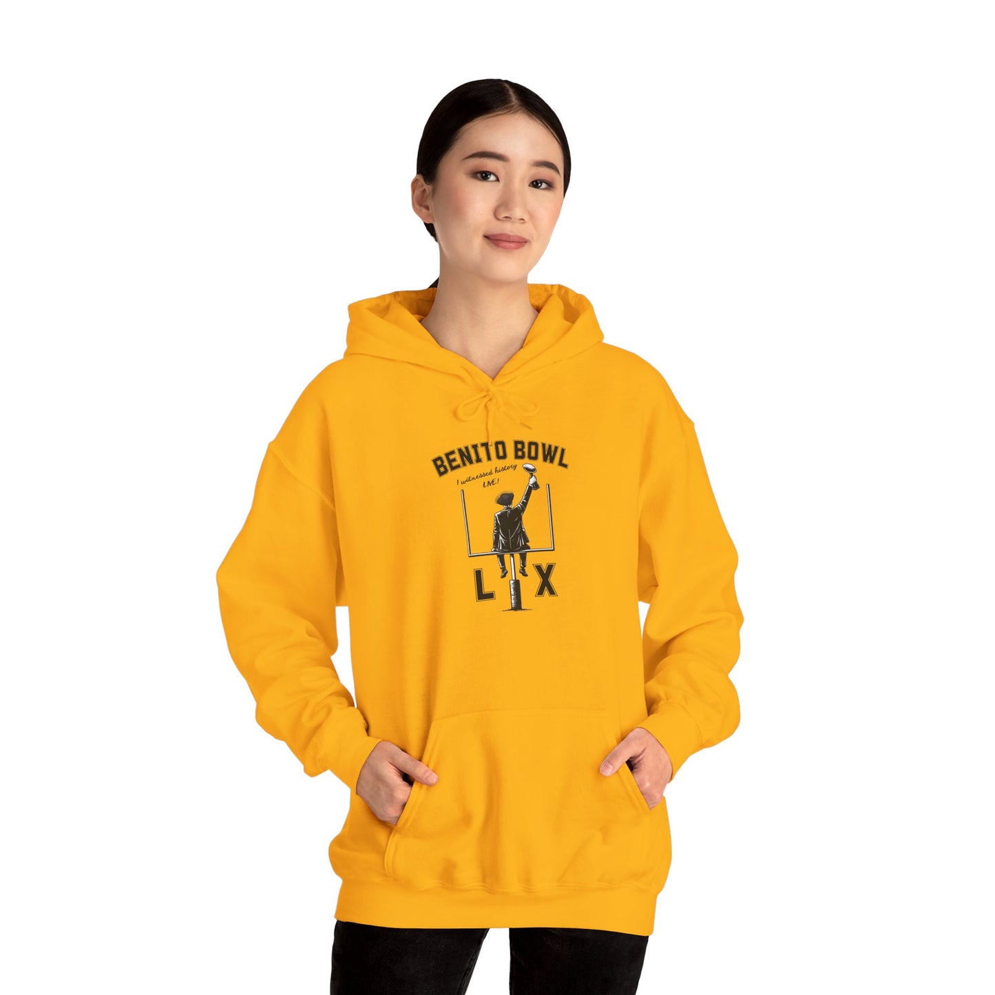 Benito Bowl LX Witnessed History Live Halftime Hoodie, Football Fan Gift, Benito Hoodie, Puerto Rico Boricua Heritage