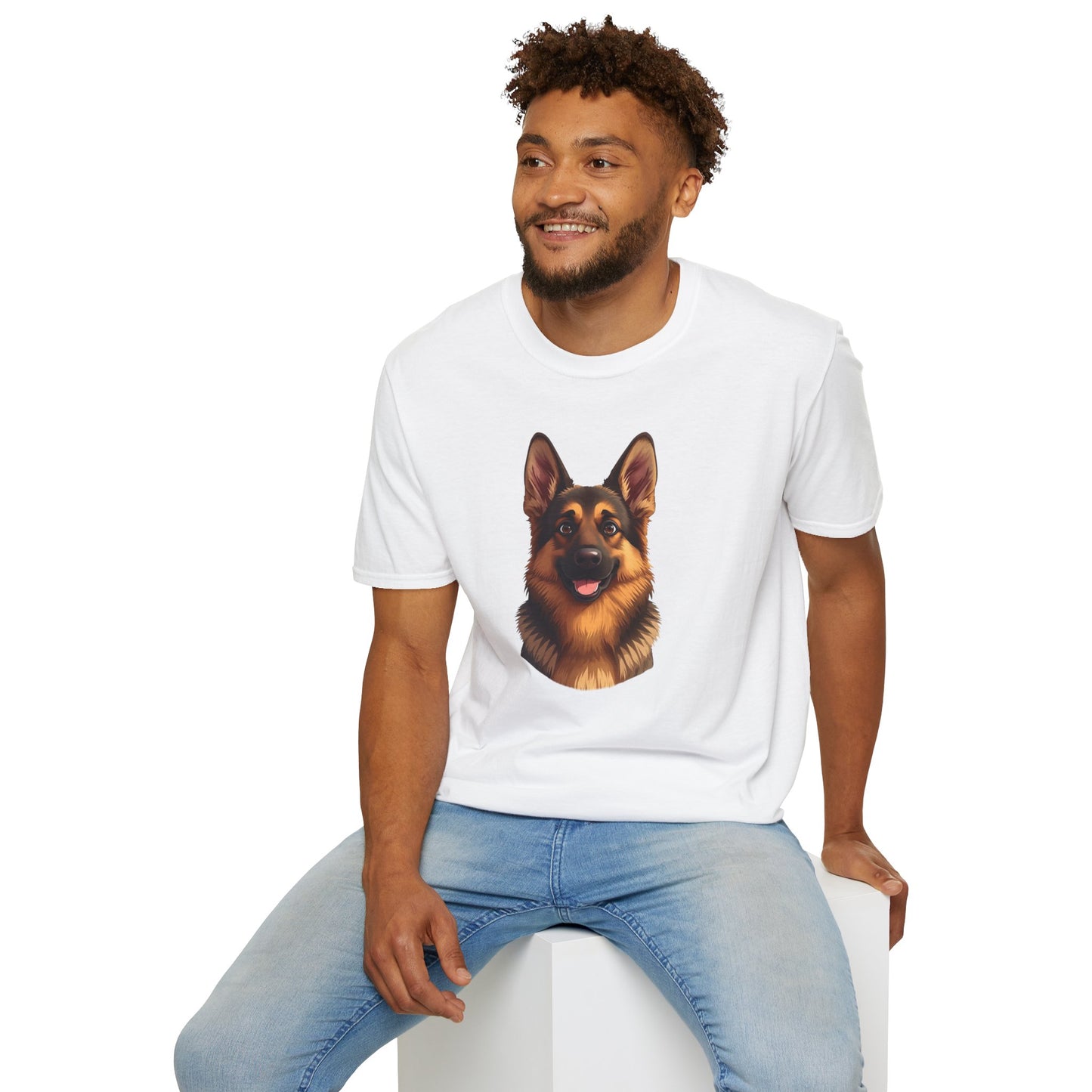German Shepherd Dog Portrait Shirt – German Shepherd Dog Lover Gift, Cute Dog Mom Tee, Dog Dad Shirt, Pet Breed Apparel
