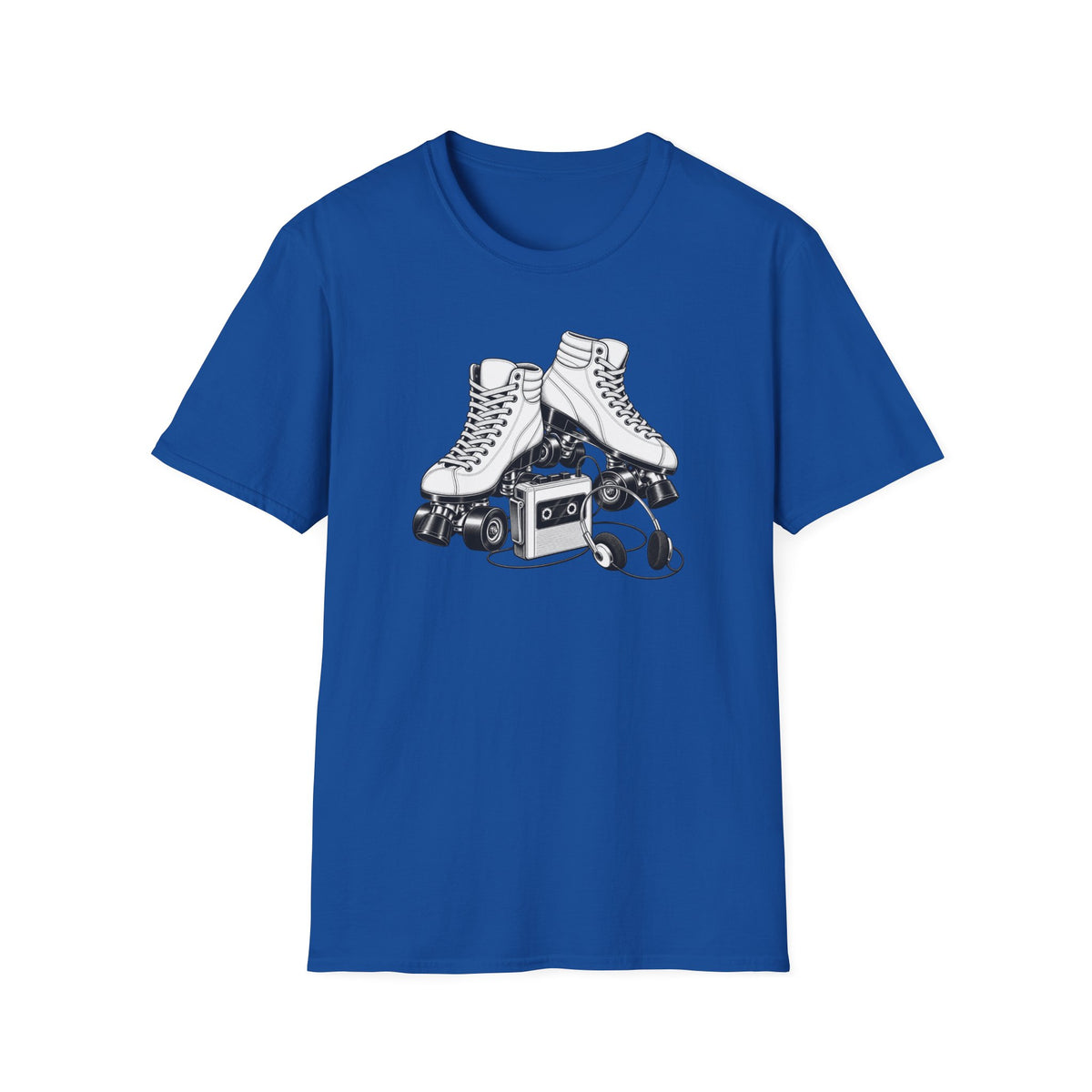 Roller Skate T-Shirt, Retro Cassette Tee, Vintage Roller Rink Shirt, Music Lover Gift, Skater Tee