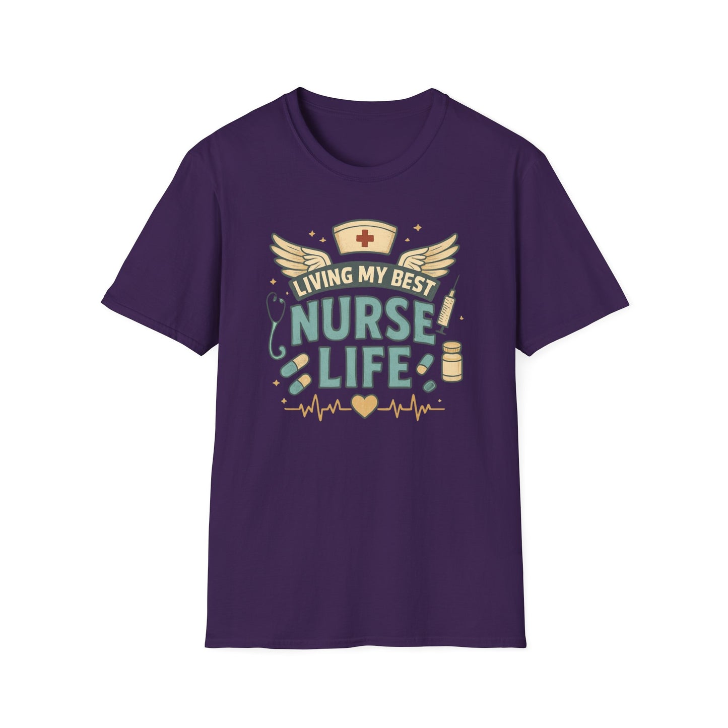 Living My Best Nurse Life Shirt – Cute Nurse Shirt for Women – RN Nurse Life Tee – Nurse Appreciation Gift, Medical Worker Shirt