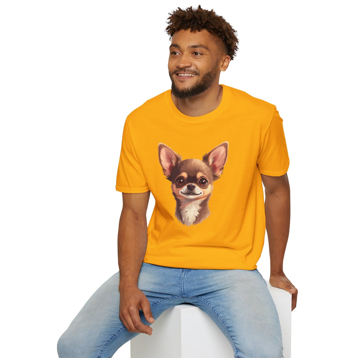Chihuahua Dog Portrait Shirt – Chihuahua Dog Lover Gift, Cute Dog Mom Tee, Dog Dad Shirt, Pet Breed Apparel