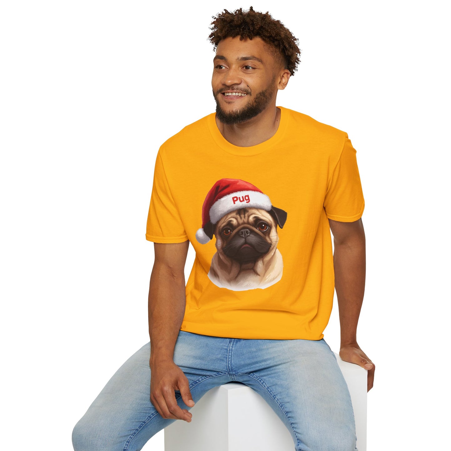 Pug Dog Portrait Shirt – Pug Dog Lover Gift, Cute Dog Mom Tee, Dog Dad Shirt, Pet Breed Apparel