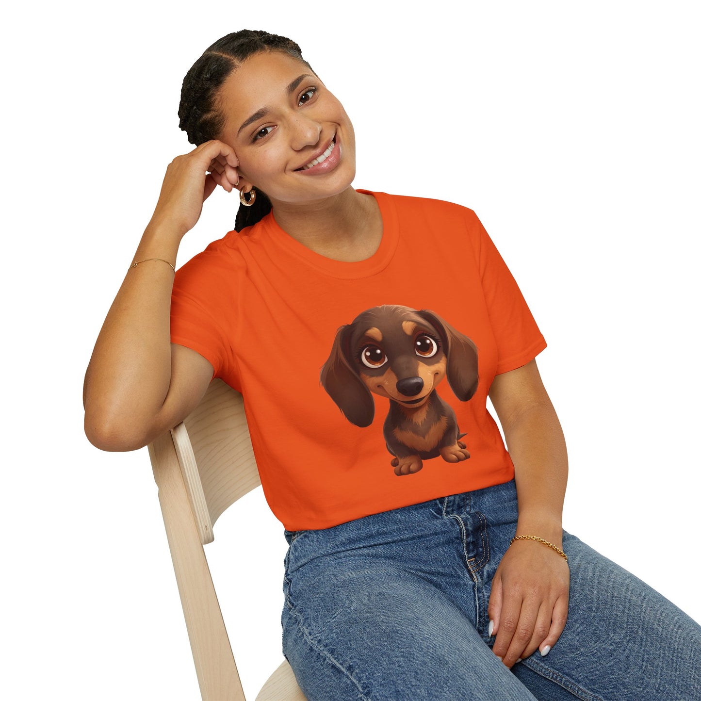 Dachshund Dog Portrait Shirt – Wiener Dog Lover Gift, Cute Dog Mom Tee, Dog Dad Shirt, Pet Breed Apparel