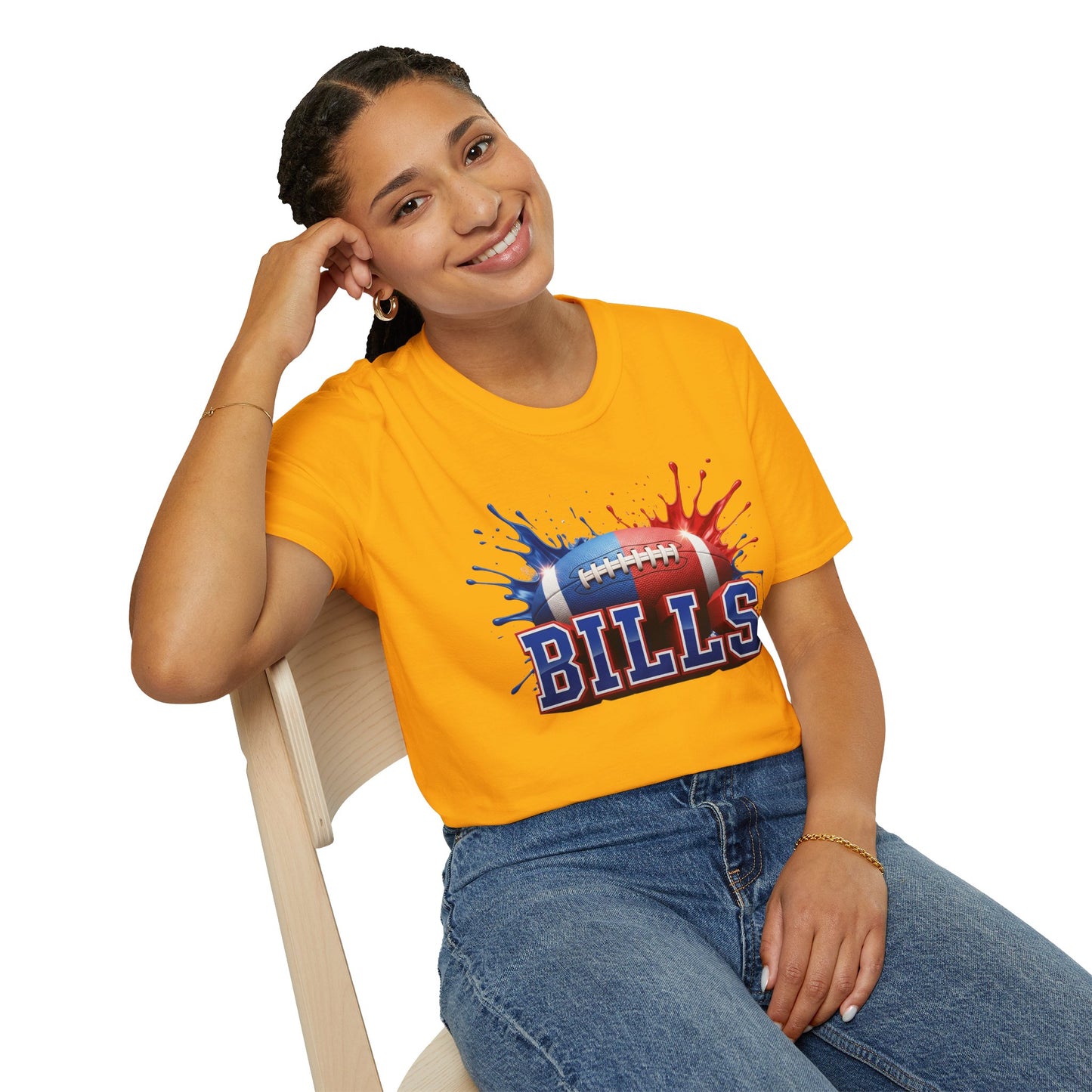 Buffalo Football Unisex T-Shirt, Buffalo Team Tee, Football Gift for Buffalo Fans, Game Day Shirt, Sports Fan Apparel Football Tee