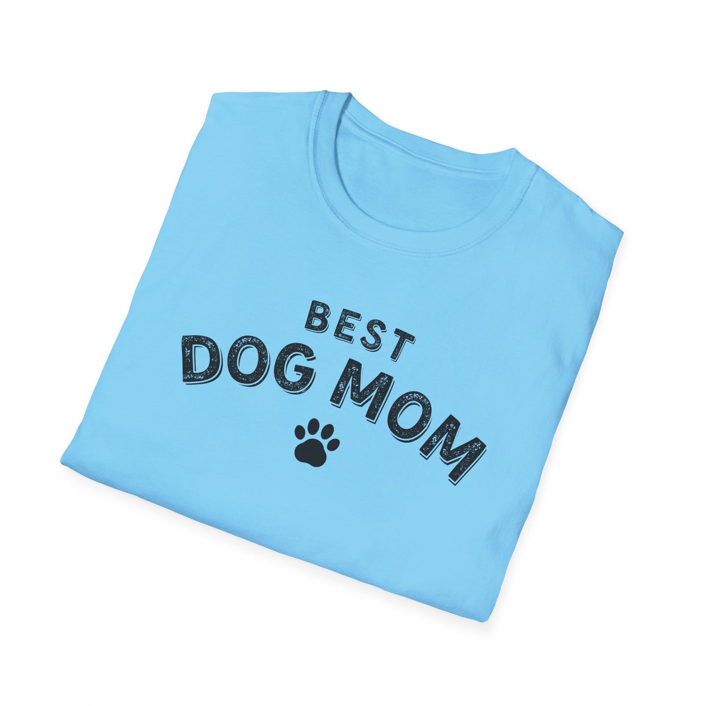 Best Dog Mom T-Shirt – Cute Dog Lover Shirt with Paw Print, Funny Pet Mom Gift Tee