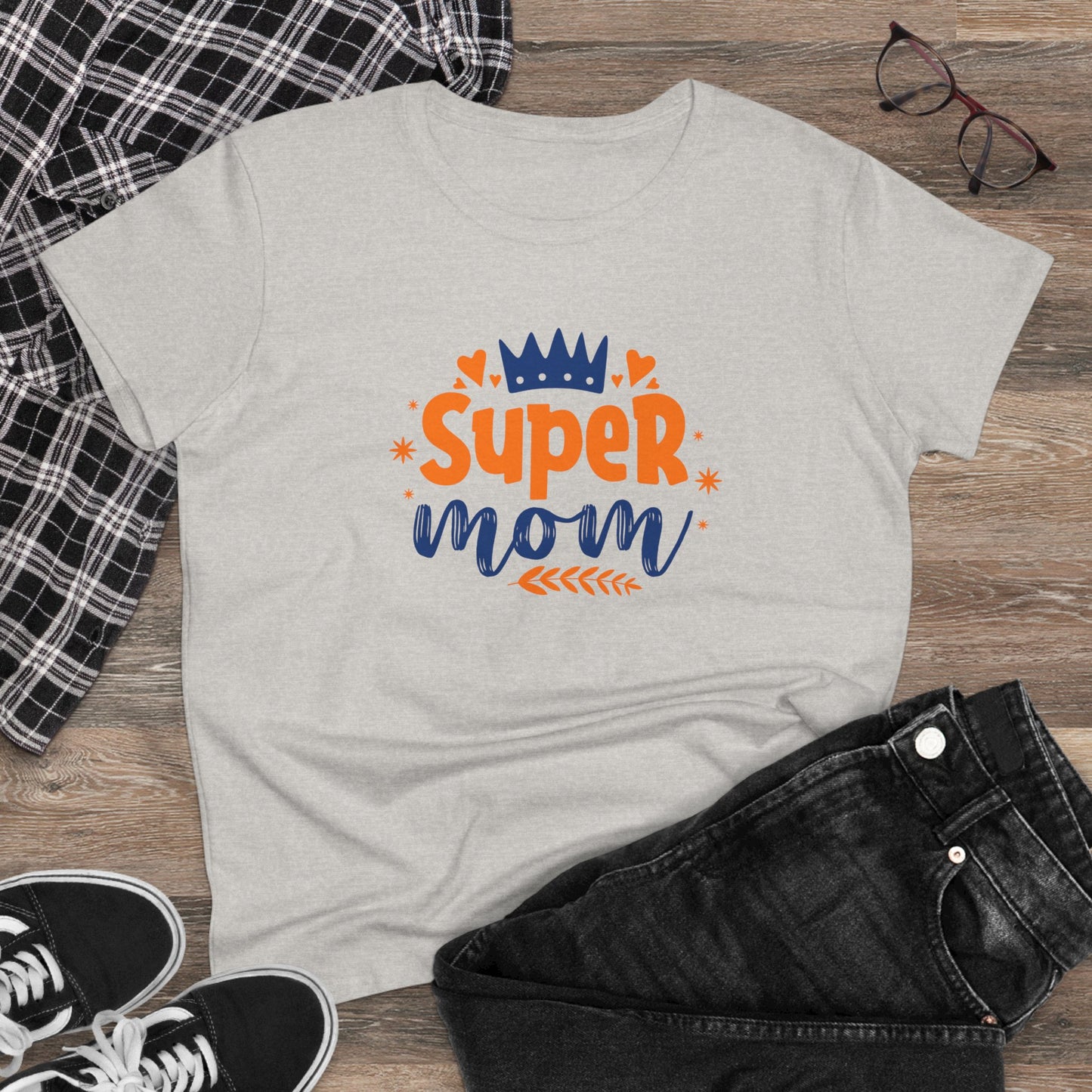Supermom T-Shirt, Gift for Mom, Cute Summer Top, Mother's Day Gift, Family Gatherings, Casual Wear, Mom's Birthday, Supermom