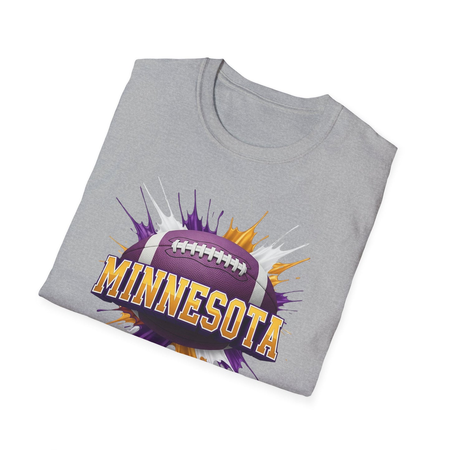 Minnesota Football Unisex T-Shirt, Minnesota Team Tee, Football Gift for Minnesota Fans, Game Day Shirt, Sports Fan Apparel Football Tee