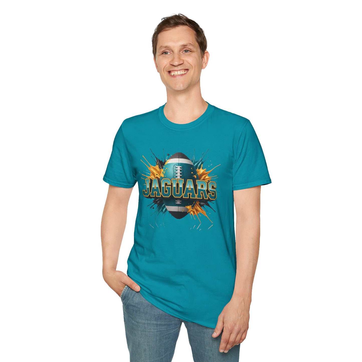 Jacksonville Football Unisex T-Shirt, Jacksonville Team Tee, Football Gift for Jacksonville Fans, Game Day Shirt Sports Fan Football Apparel