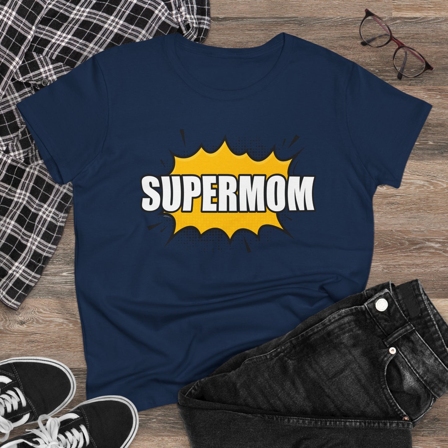 Supermom T-Shirt, Gift for Mom, Cute Summer Top, Mother's Day Gift, Family Gatherings, Casual Wear, Mom's Birthday, Supermom