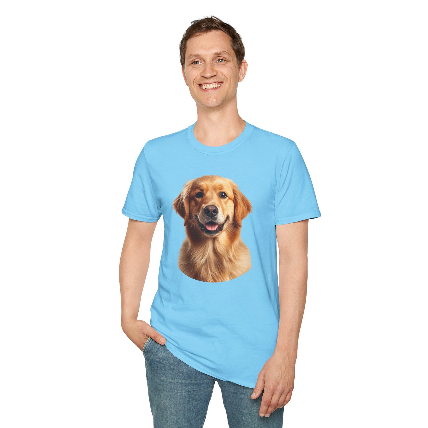 Golden Retriever Dog Portrait Shirt – Lab Dog Lover Gift, Cute Dog Mom Tee, Dog Dad Shirt, Pet Breed Apparel